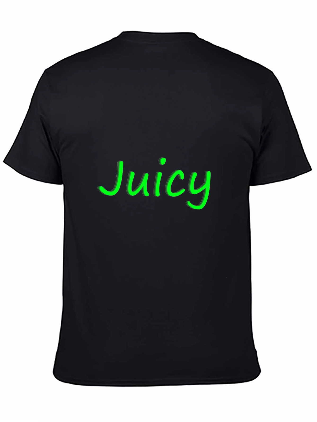 Juicy Black Graphic Tee - Casual Style