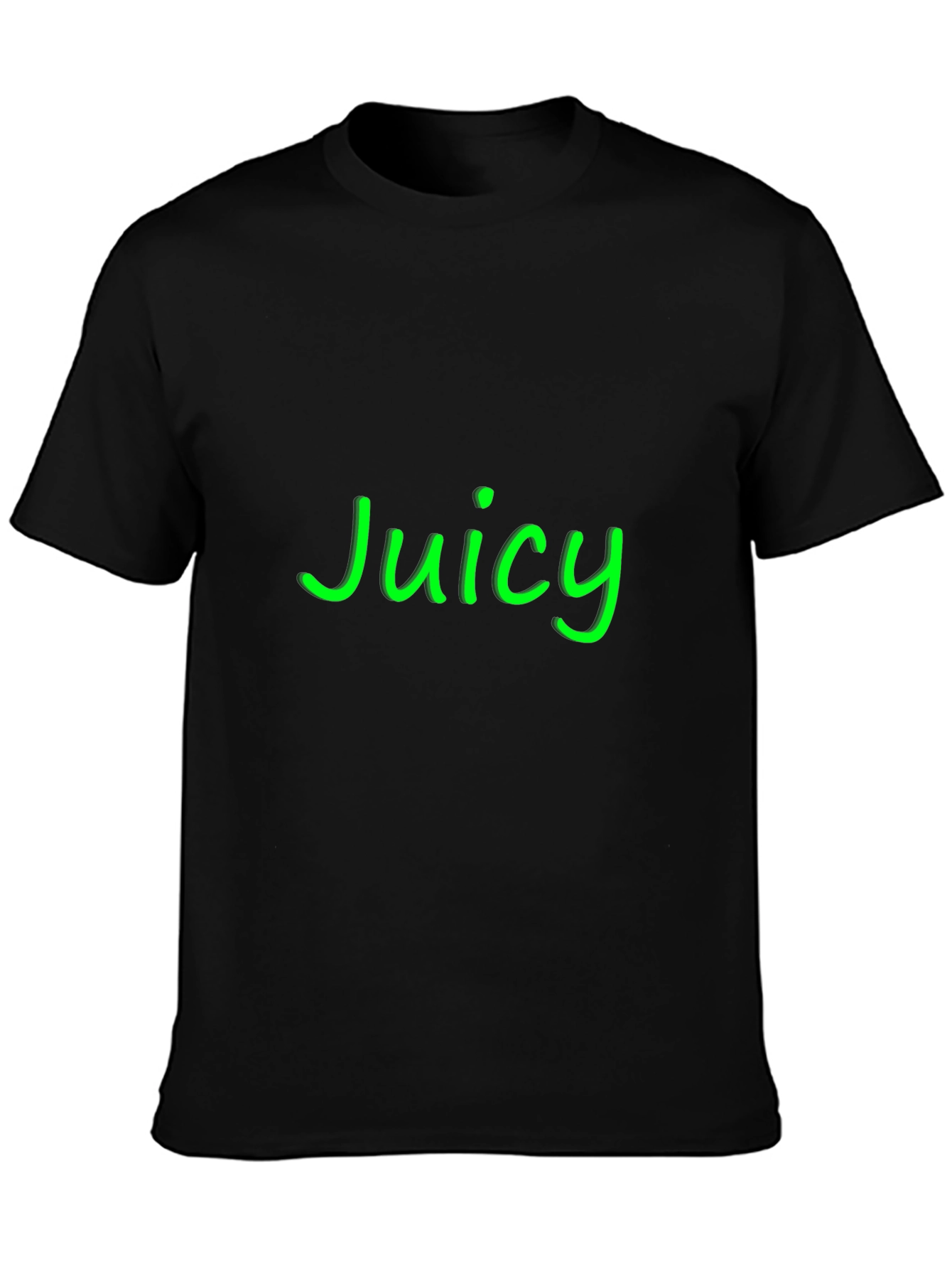 Juicy Black Graphic Tee - Casual Style