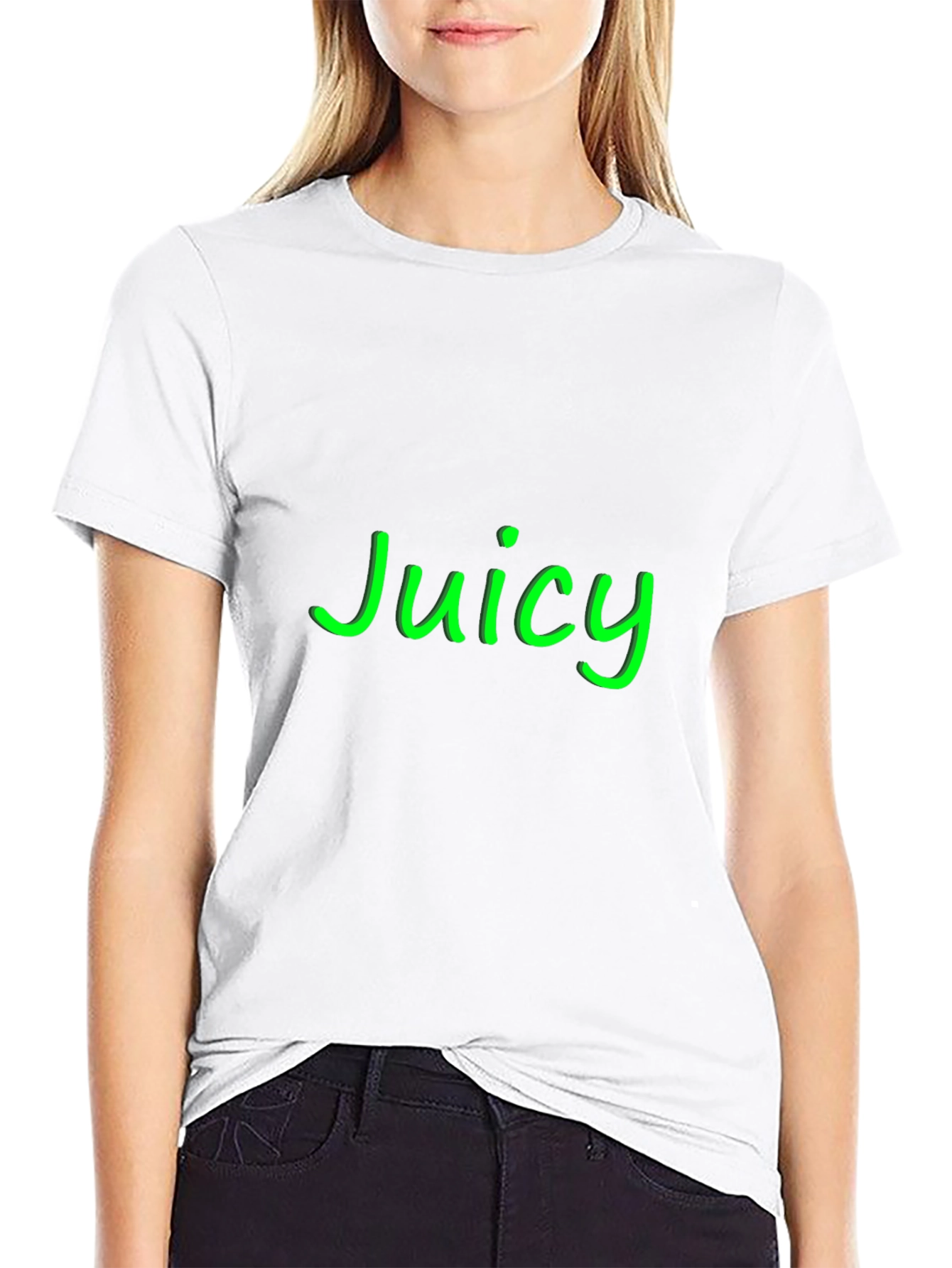 Juicy Black Graphic Tee - Casual Style
