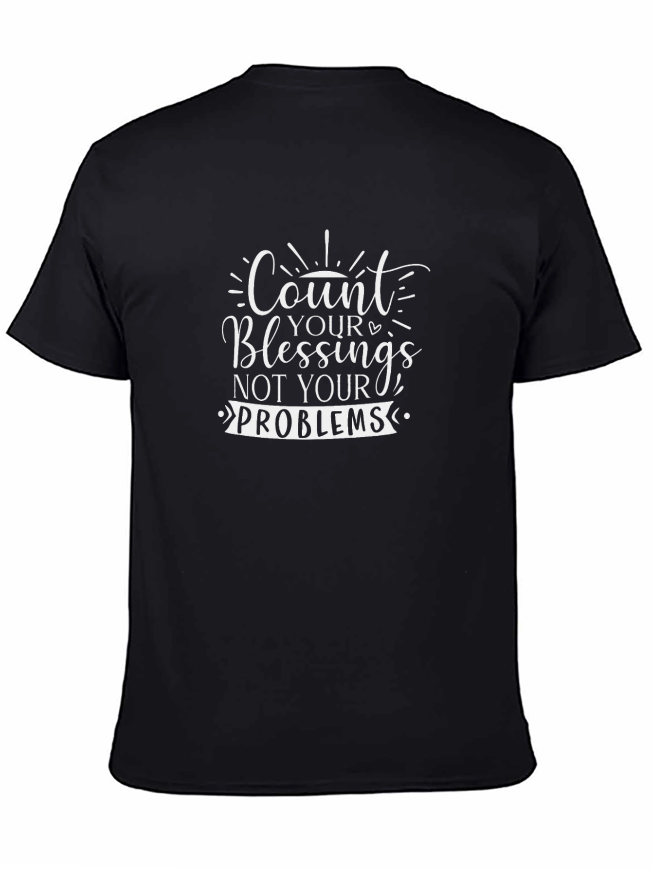 Count Your Blessings Graphic Tee - Black