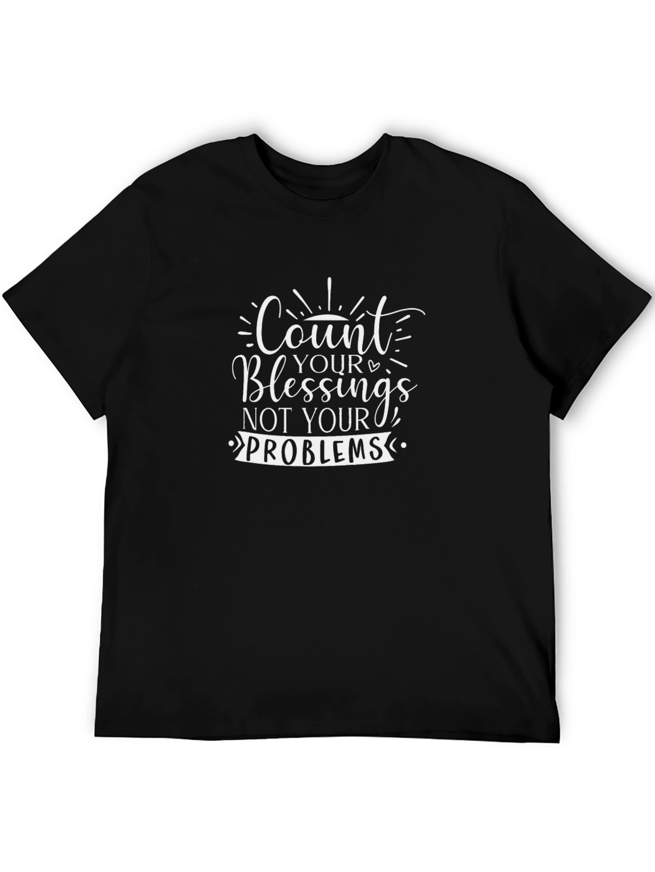 Count Your Blessings Graphic Tee - Black