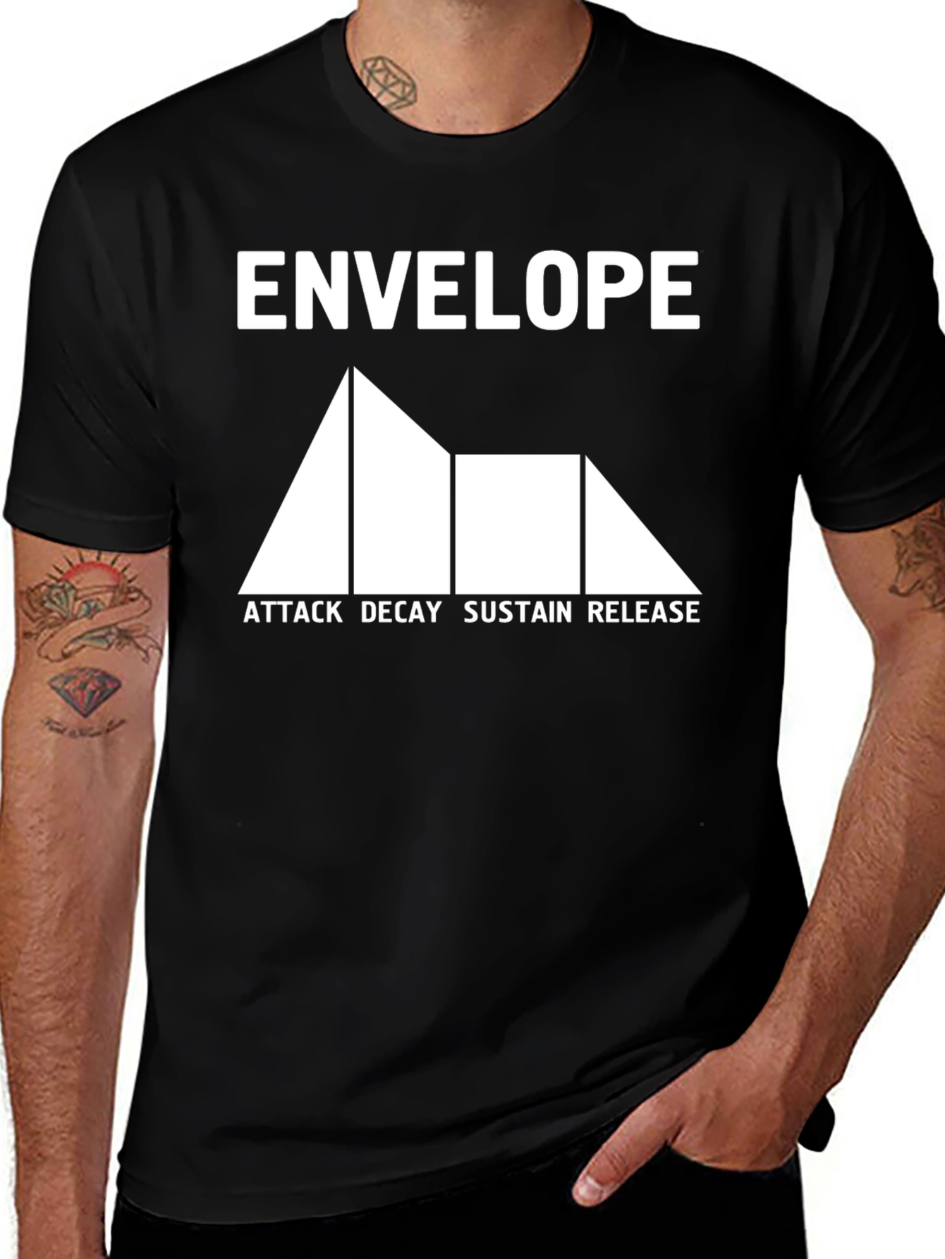 Synthesizer ADSR Envelope Graphic T-Shirt