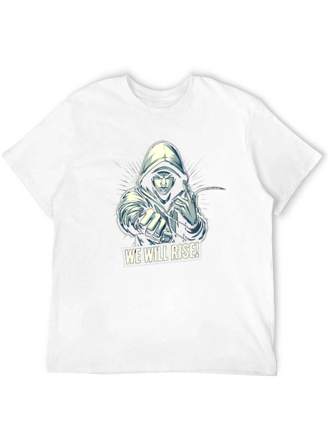 We Will Rise Graphic Tee - Black Cotton