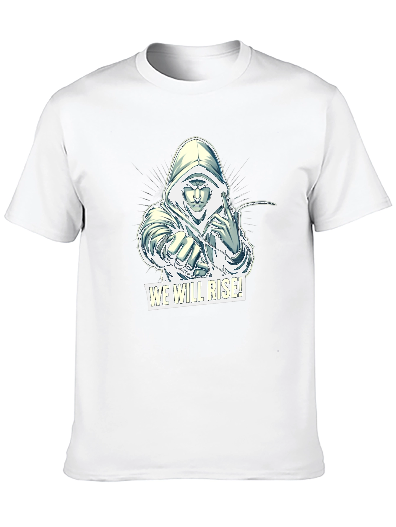 We Will Rise Graphic Tee - Black Cotton