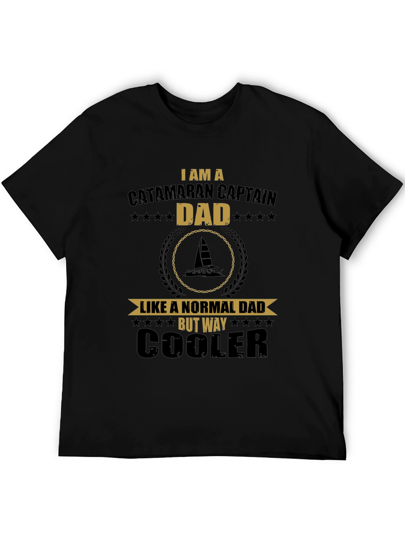 Catamaran Captain Dad T-Shirt - Cool Dad Gift