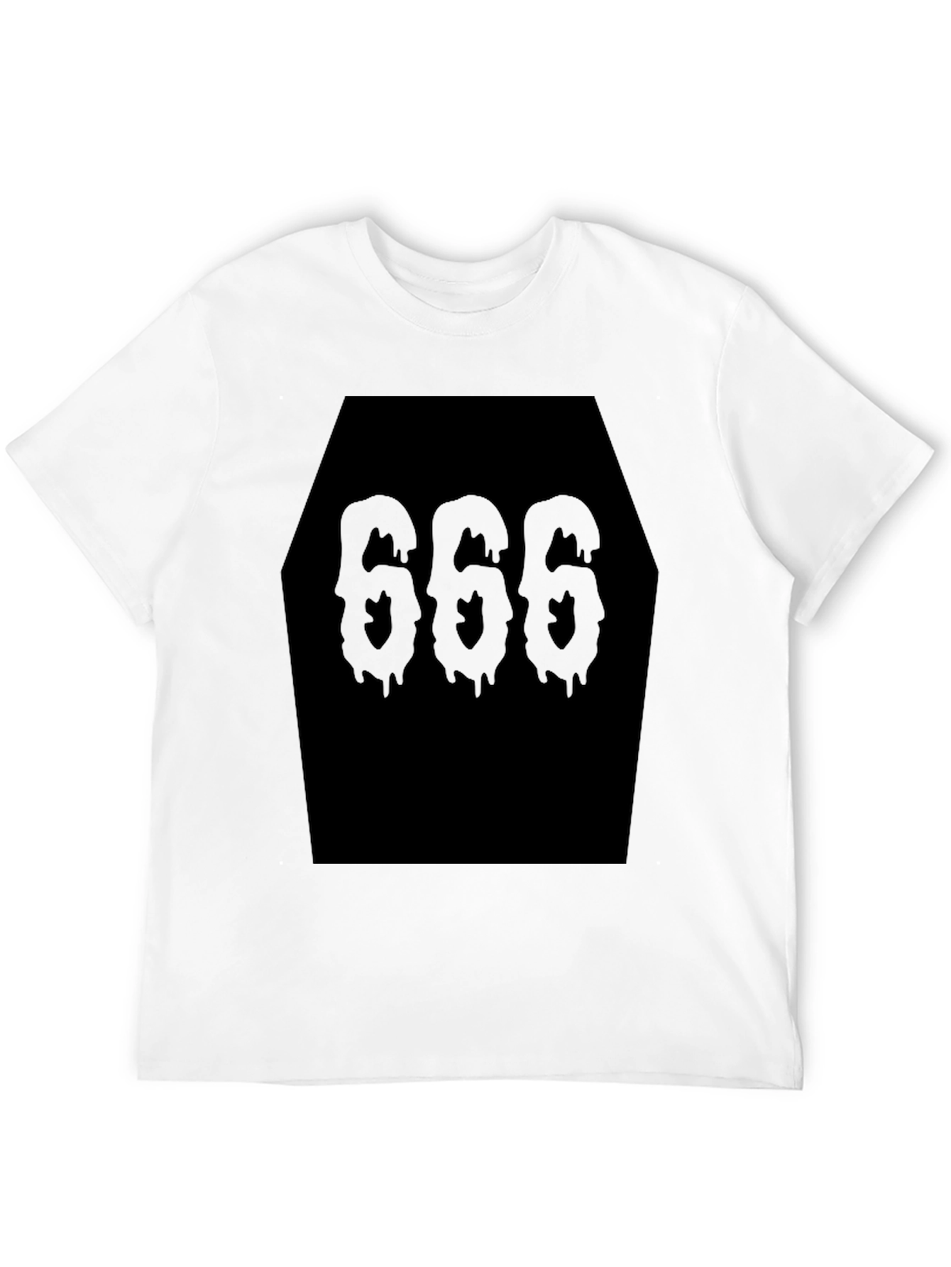 Coffin 666 Black Graphic Tee