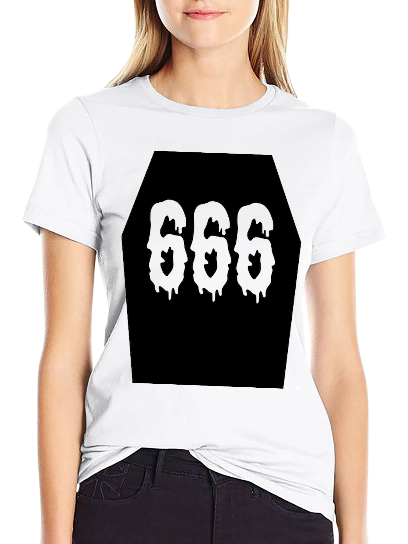 Coffin 666 Black Graphic Tee