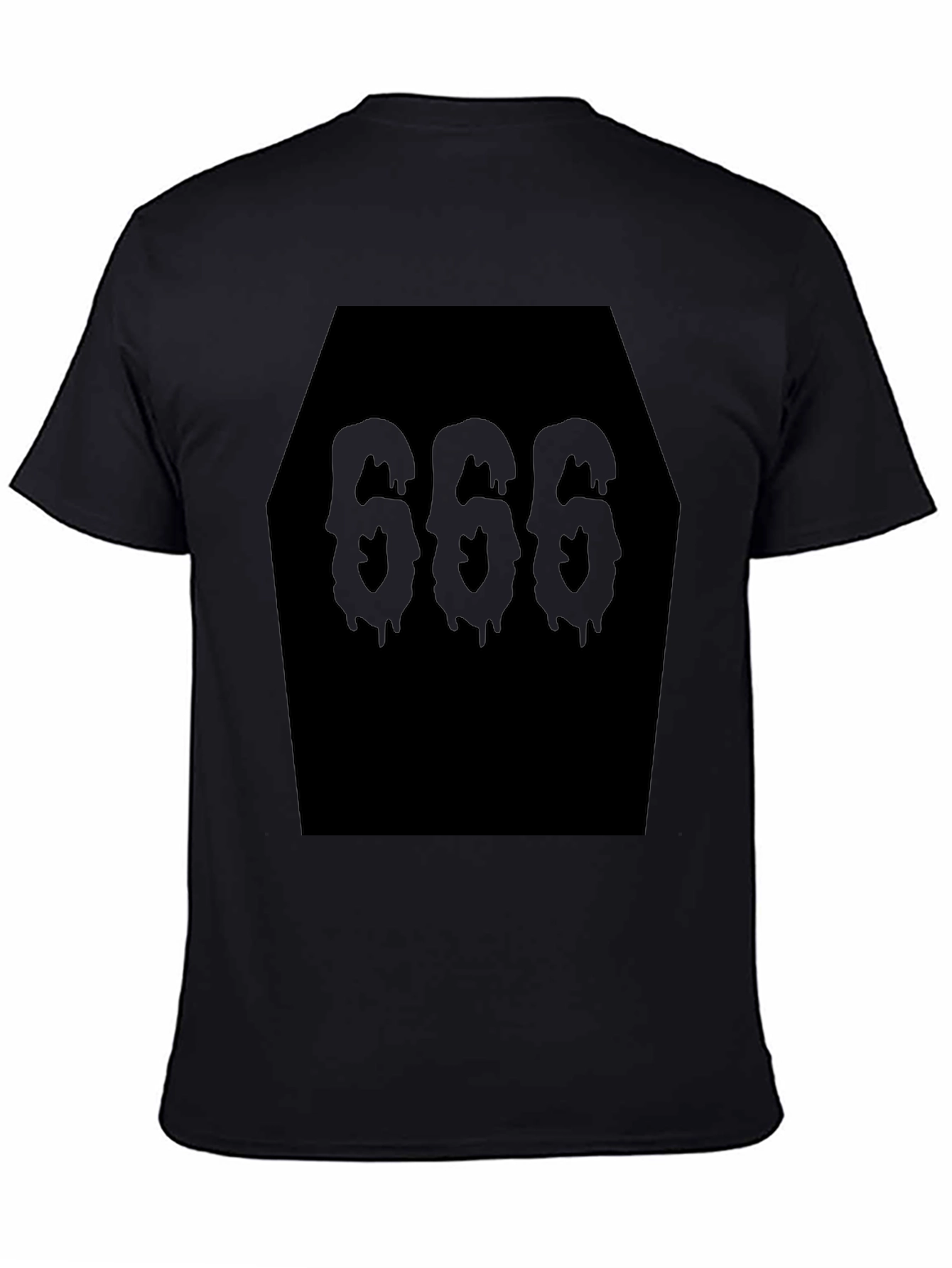 Coffin 666 Black Graphic Tee