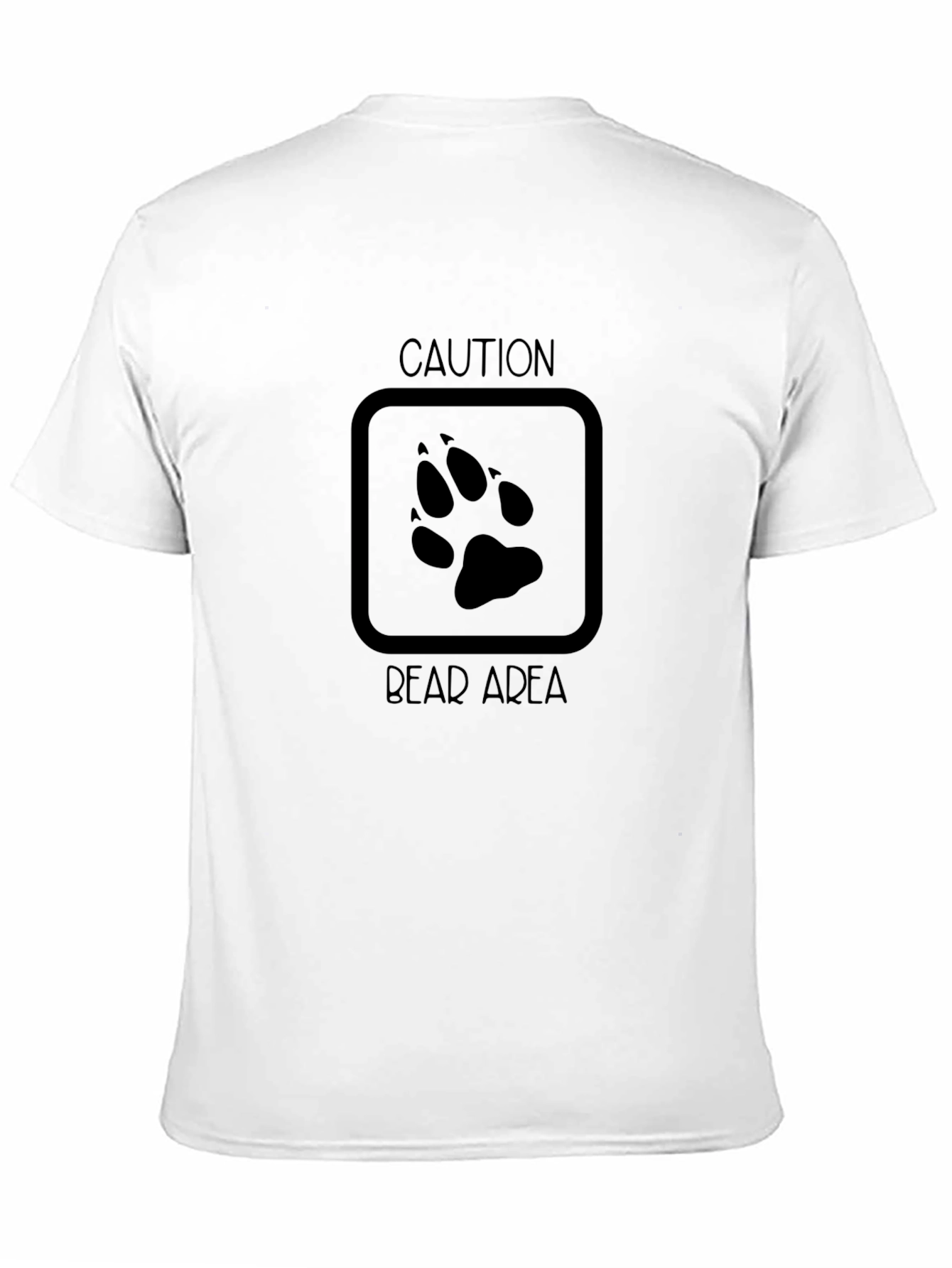 Caution Bear Area Graphic T-Shirt