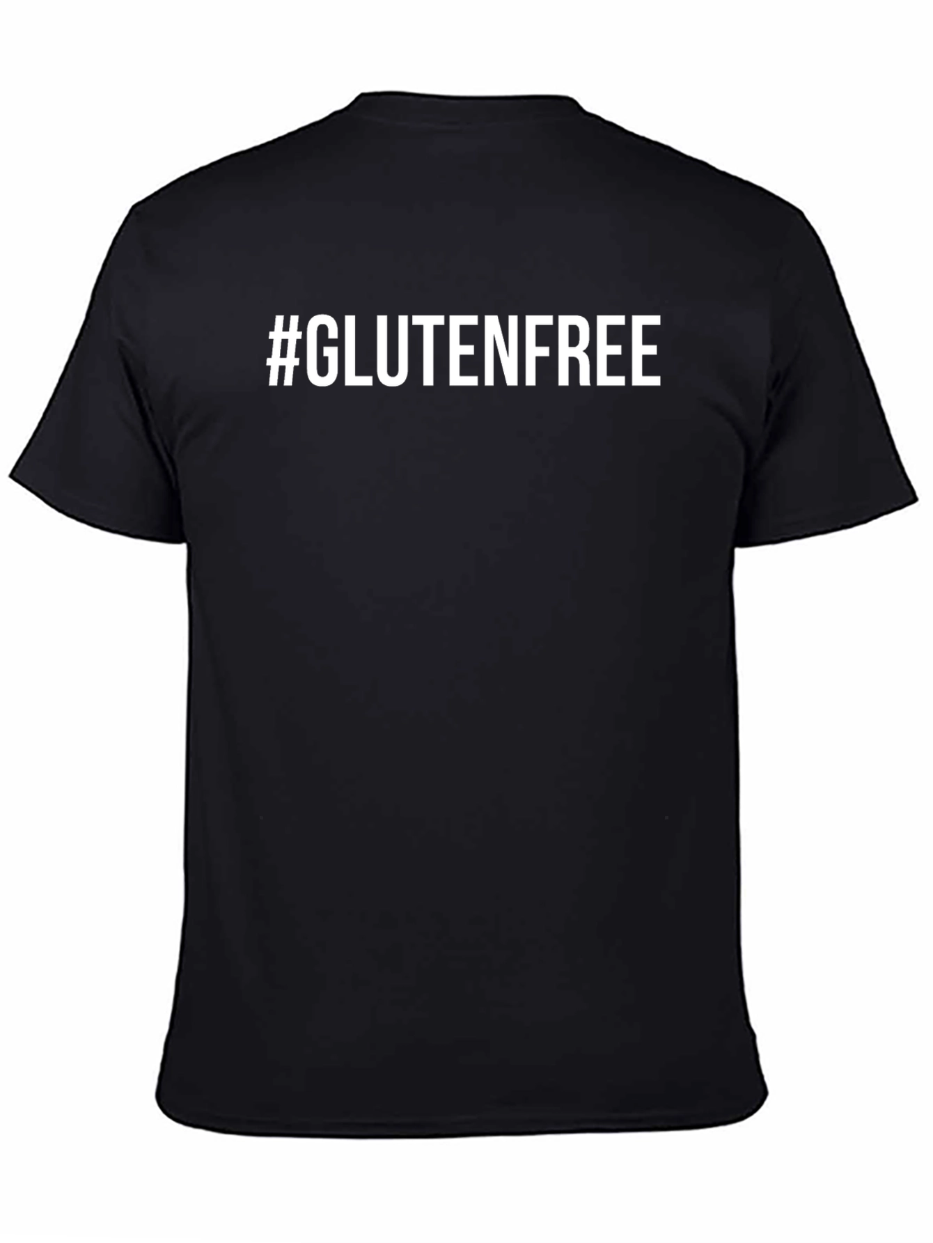 #GlutenFree Black T-Shirt - Bold Statement Tee
