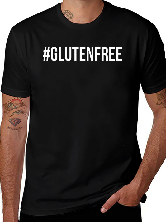 #GlutenFree Black T-Shirt - Bold Statement Tee