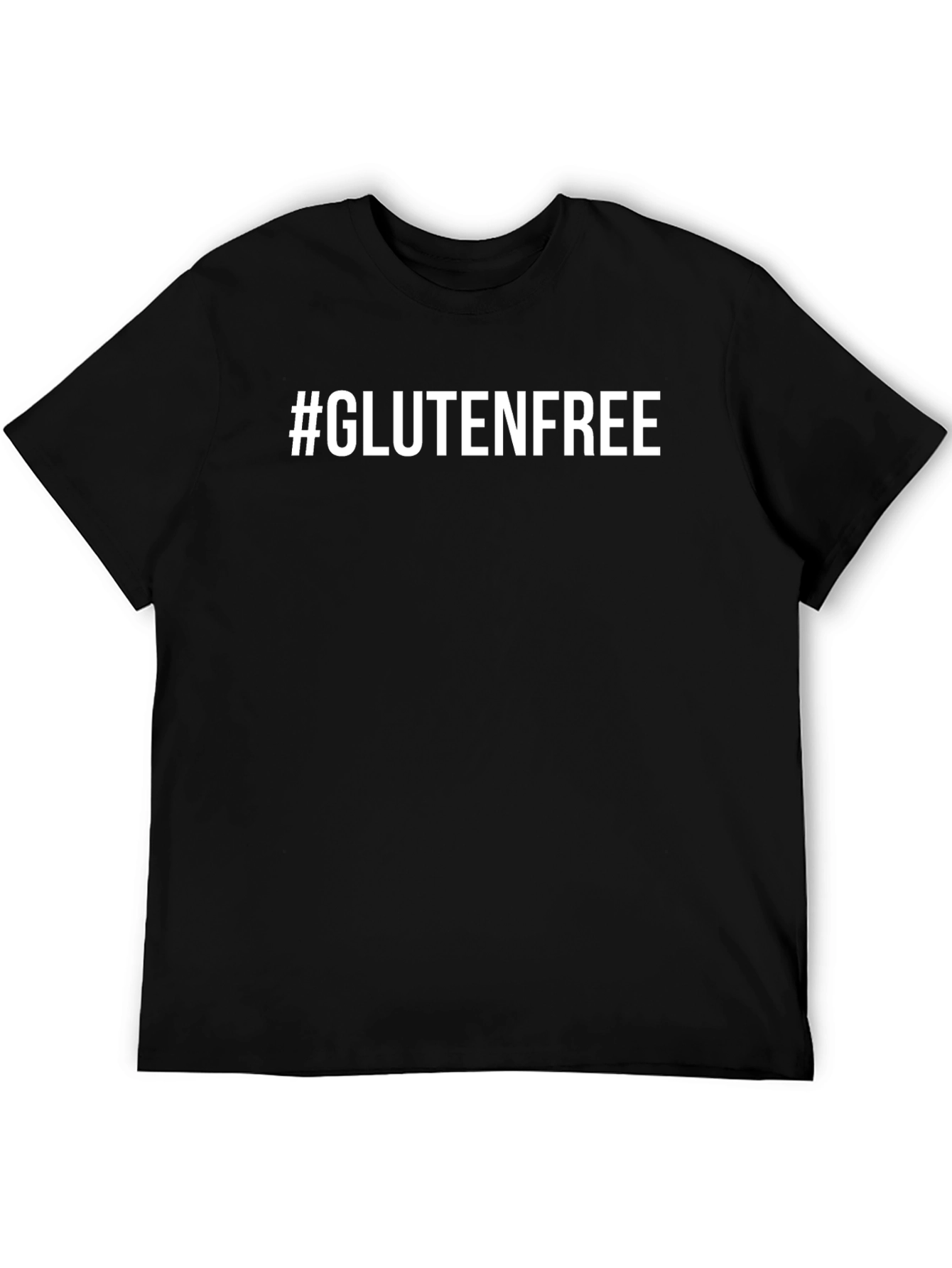 #GlutenFree Black T-Shirt - Bold Statement Tee