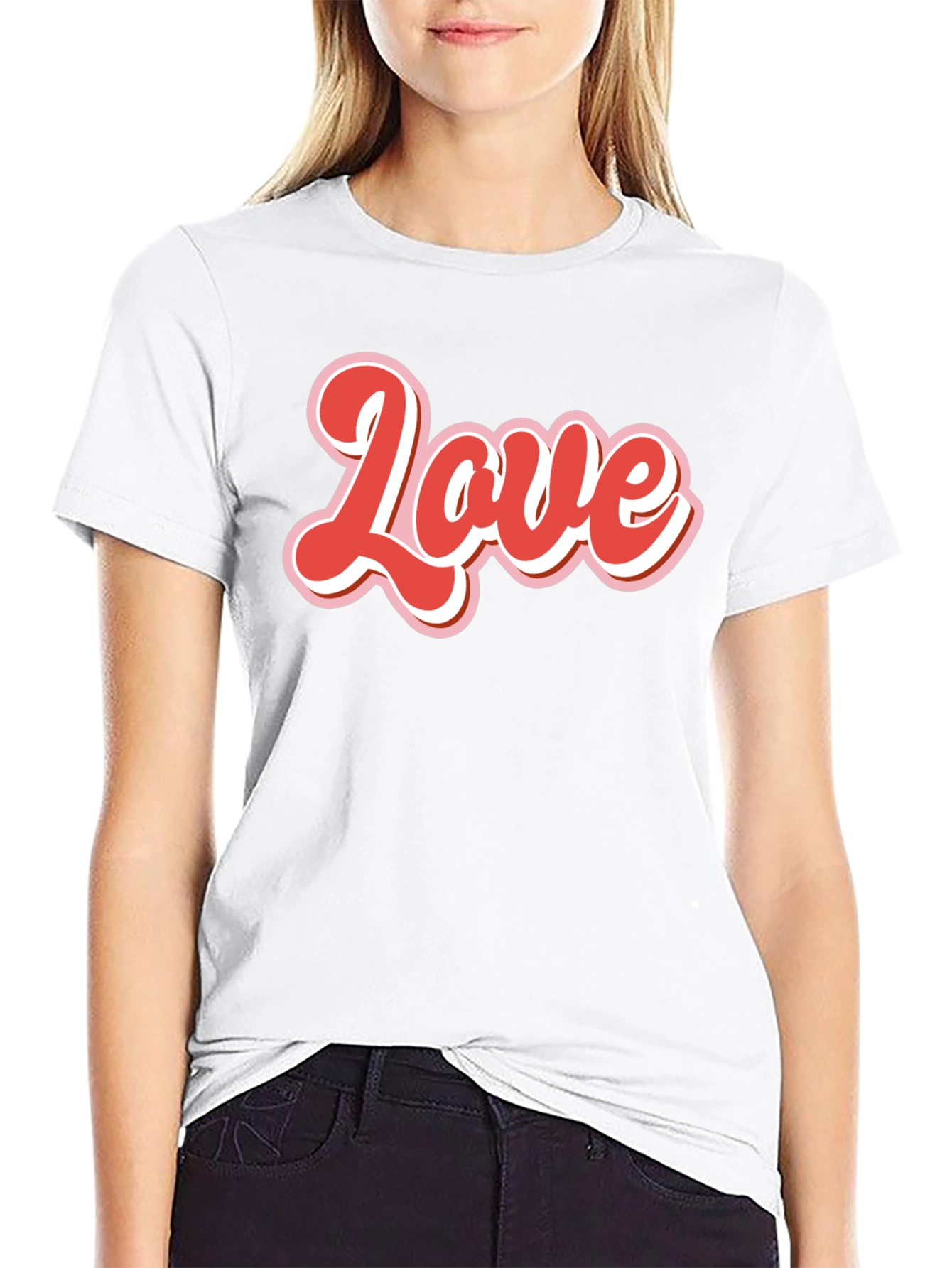 Love Graphic Tee - Retro Valentines Day Shirt