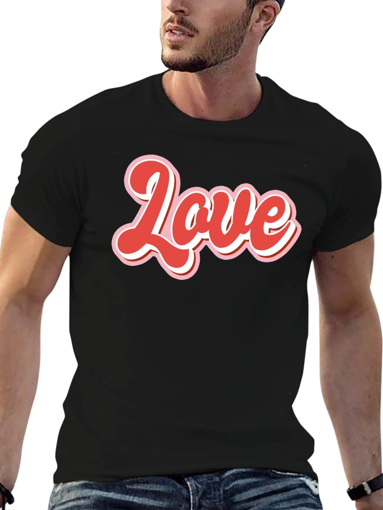 Love Graphic Tee - Retro Valentines Day Shirt