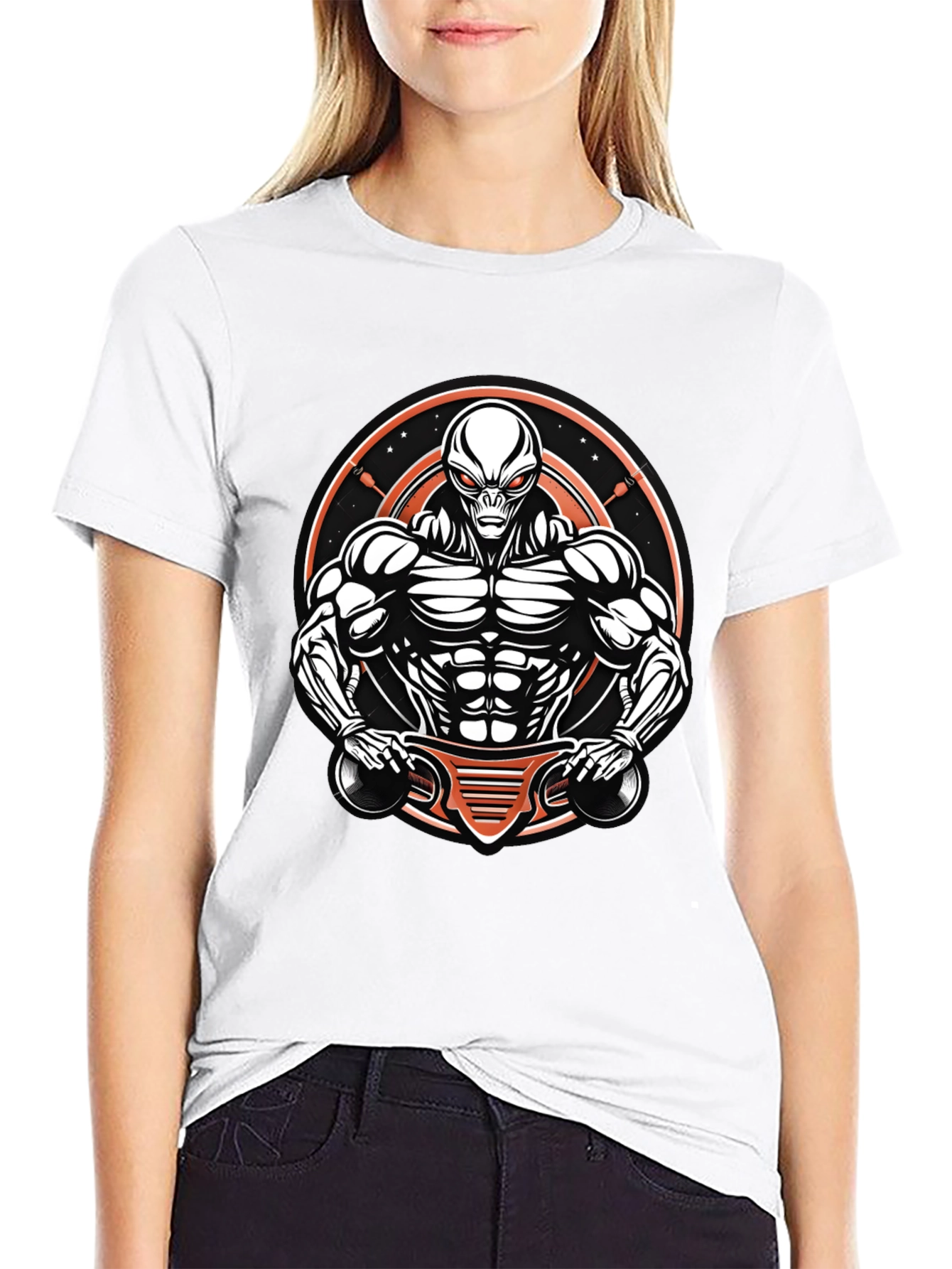Alien Gym Rat T-Shirt - Sci-Fi Fitness Apparel