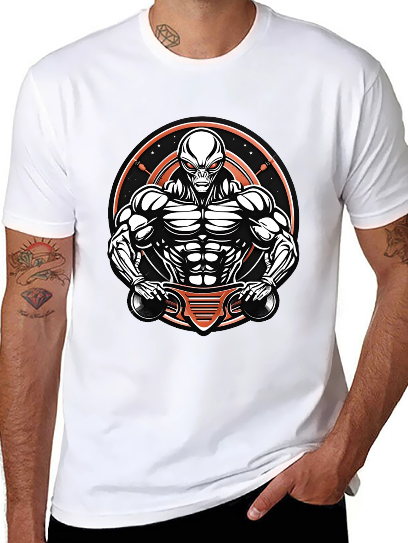 Alien Gym Rat T-Shirt - Sci-Fi Fitness Apparel