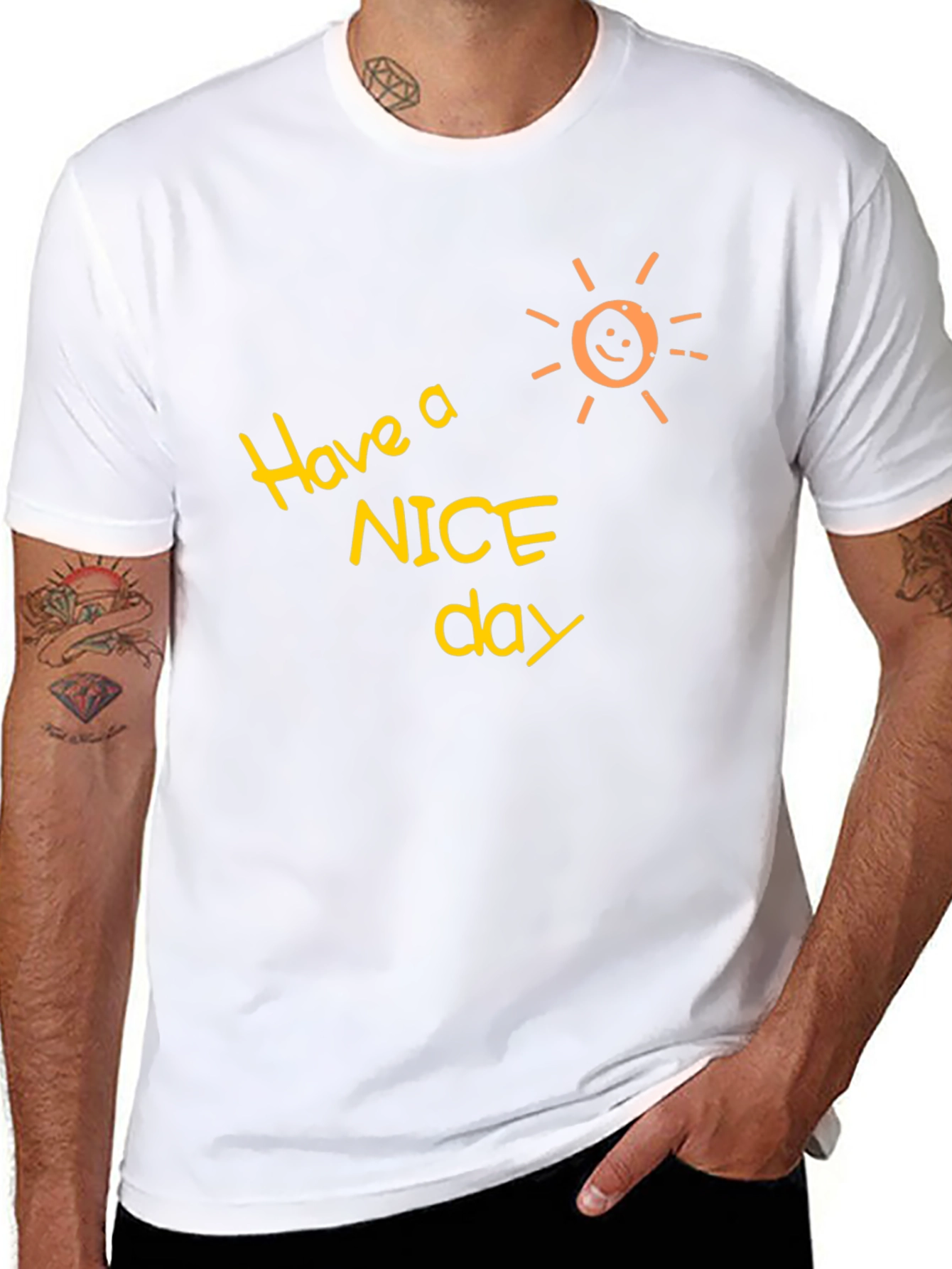 Have a Nice Day Black T-Shirt