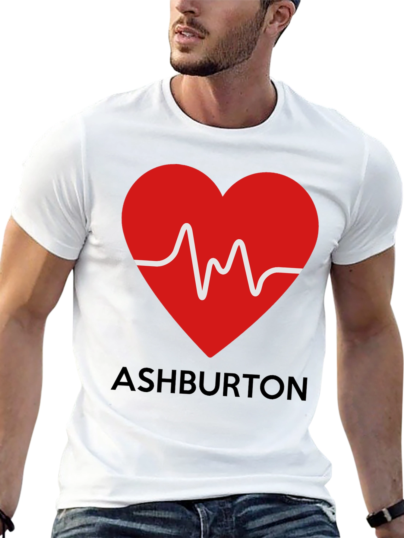 Ashburton Heartbeat Graphic T-Shirt