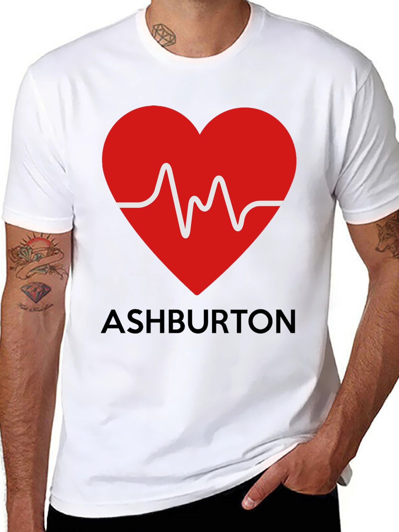 Ashburton Heartbeat Graphic T-Shirt