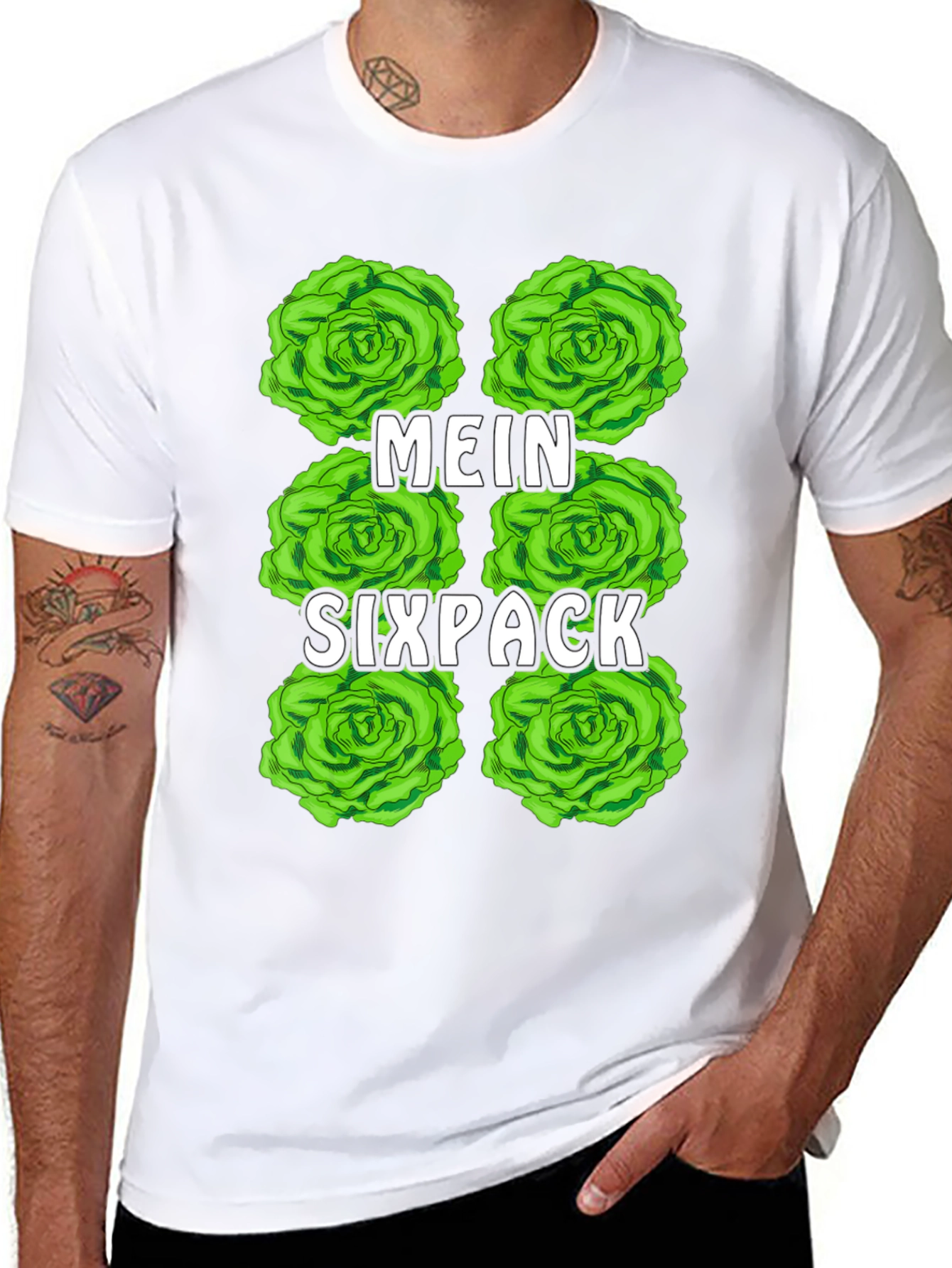 Mein Sixpack Lettuce Graphic Tee