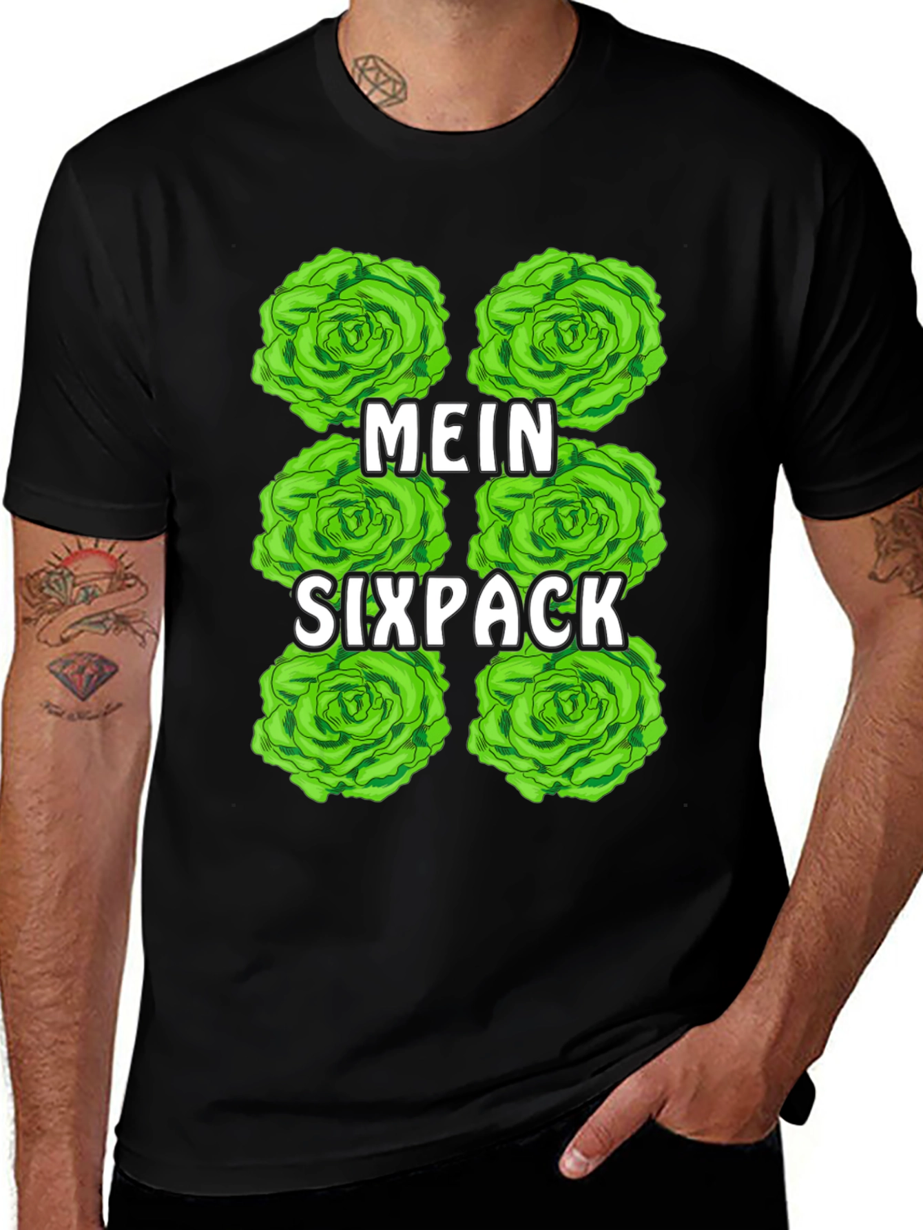 Mein Sixpack Lettuce Graphic Tee