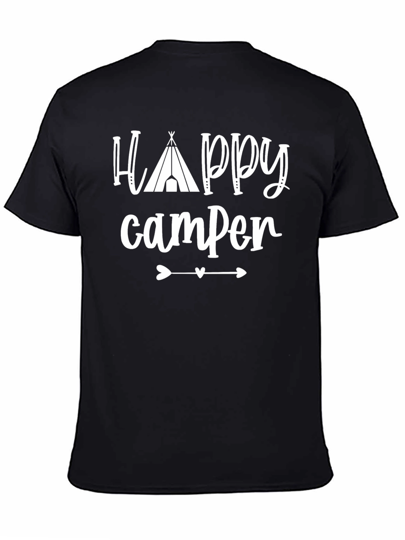 Happy Camper Graphic T-Shirt - Camping Tee