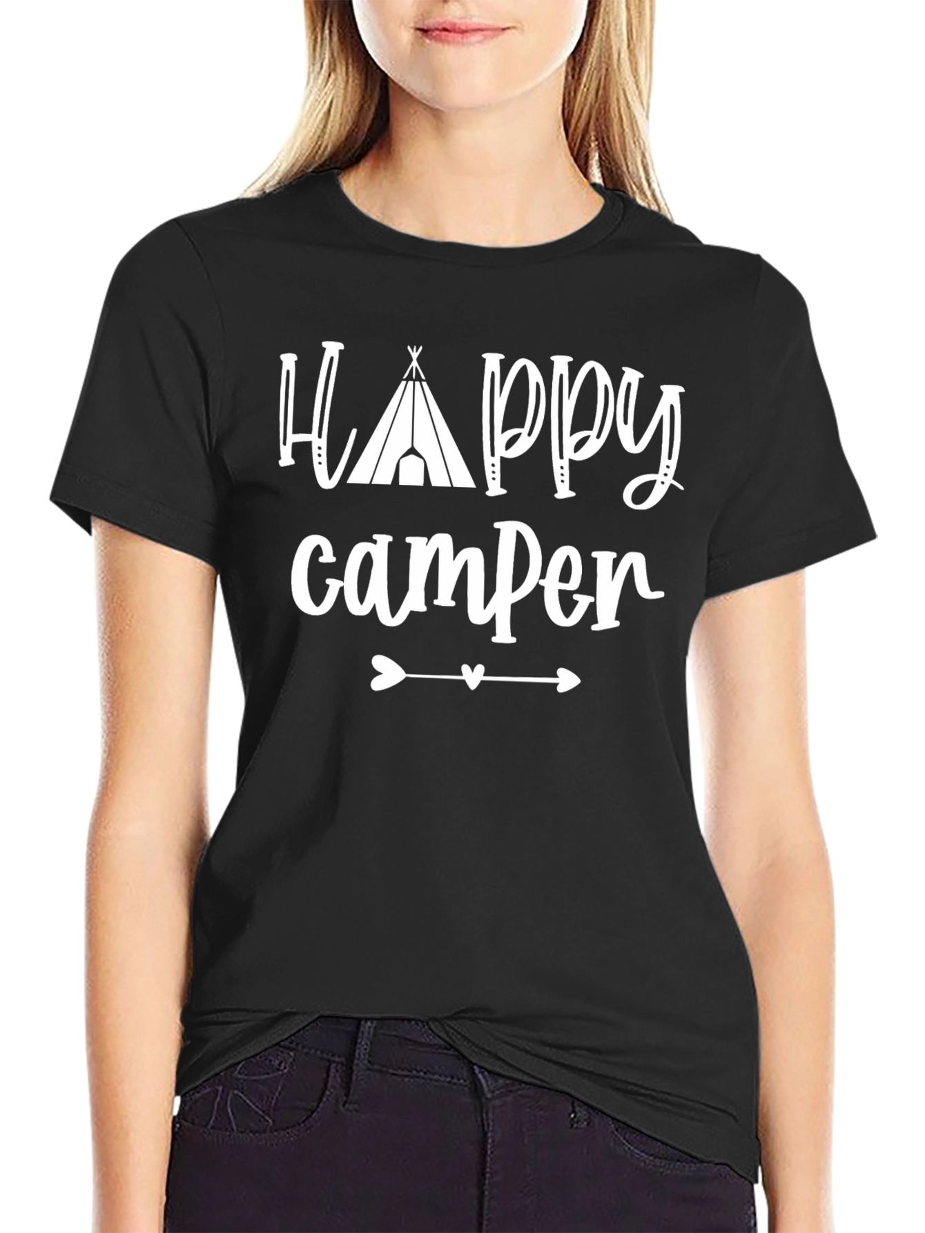 Happy Camper Graphic T-Shirt - Camping Tee