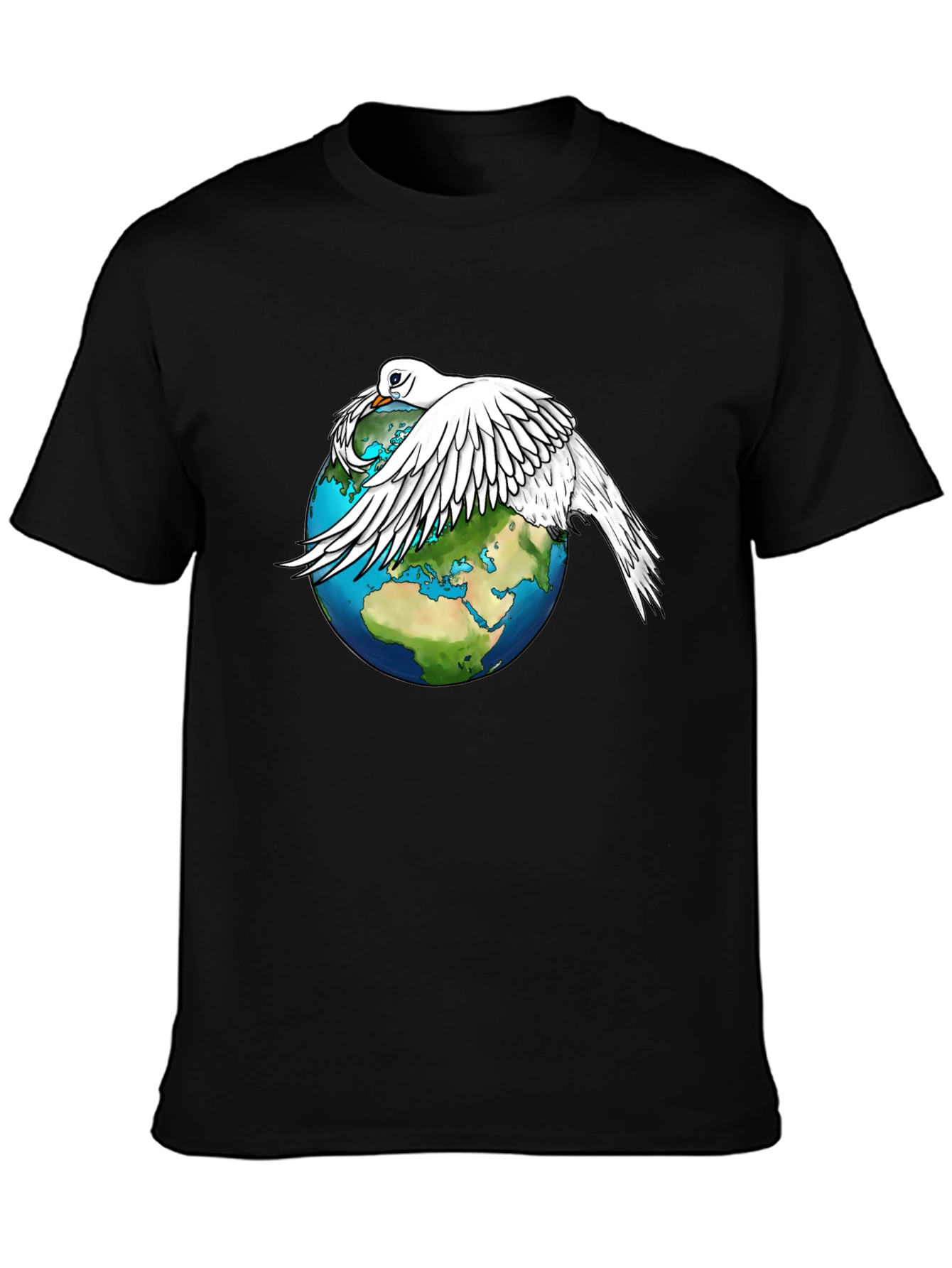 Dove Over World T-Shirt - Peace Graphic Tee