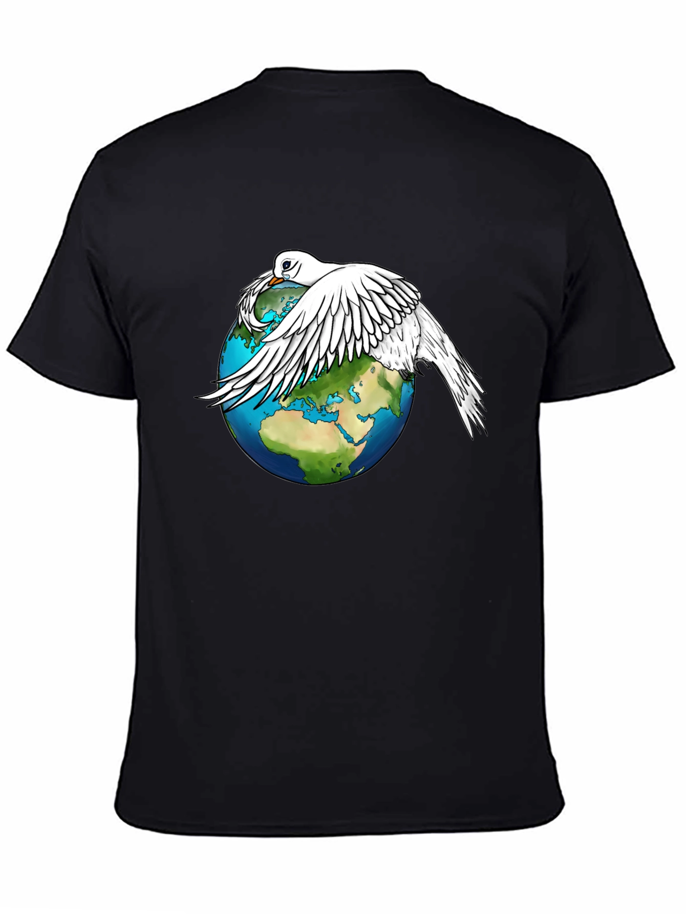 Dove Over World T-Shirt - Peace Graphic Tee