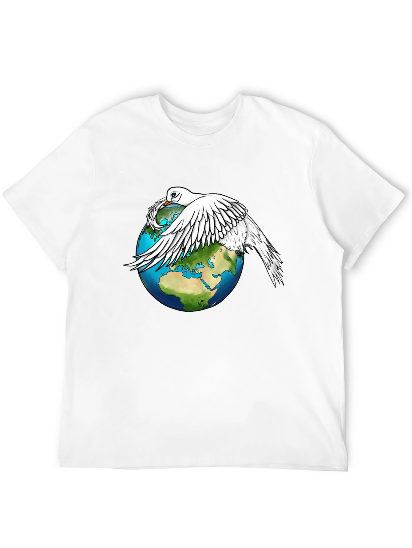 Dove Over World T-Shirt - Peace Graphic Tee
