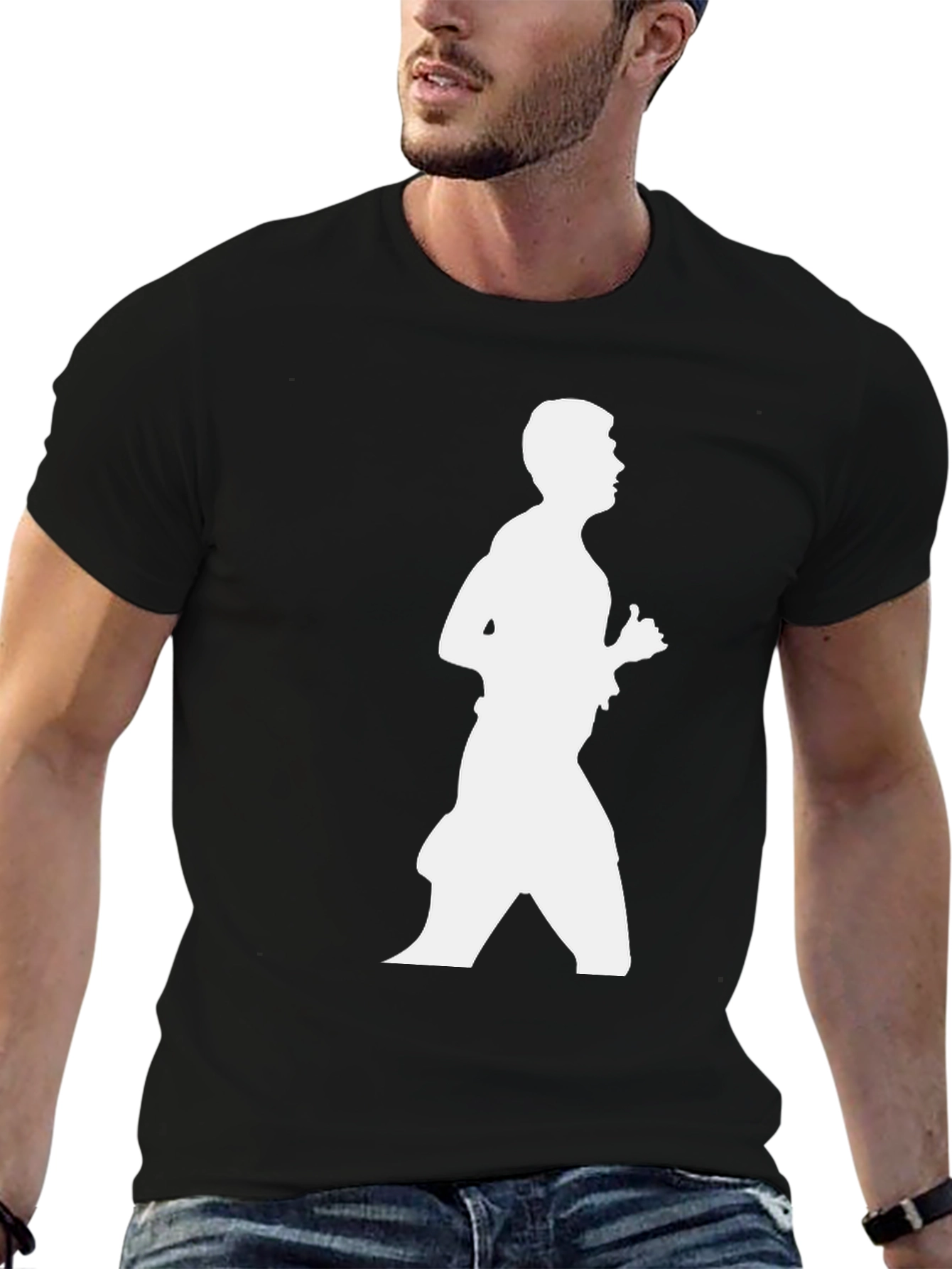 Runner Silhouette Black T-Shirt
