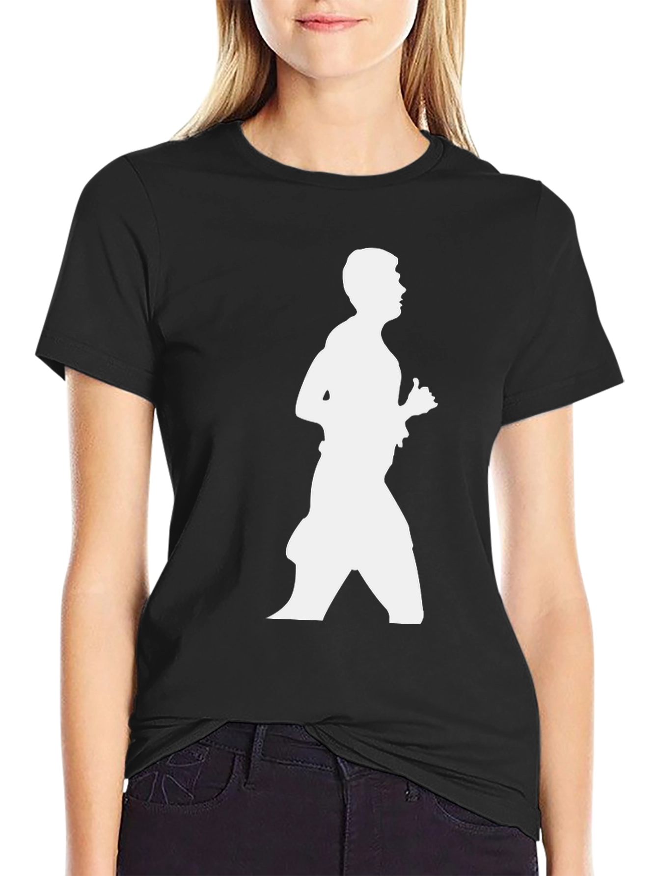 Runner Silhouette Black T-Shirt