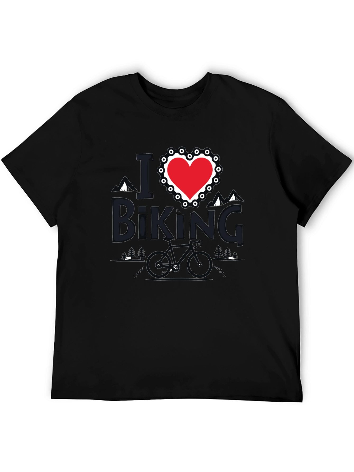 I Love Biking T-Shirt - Mountain Bike Design Tee