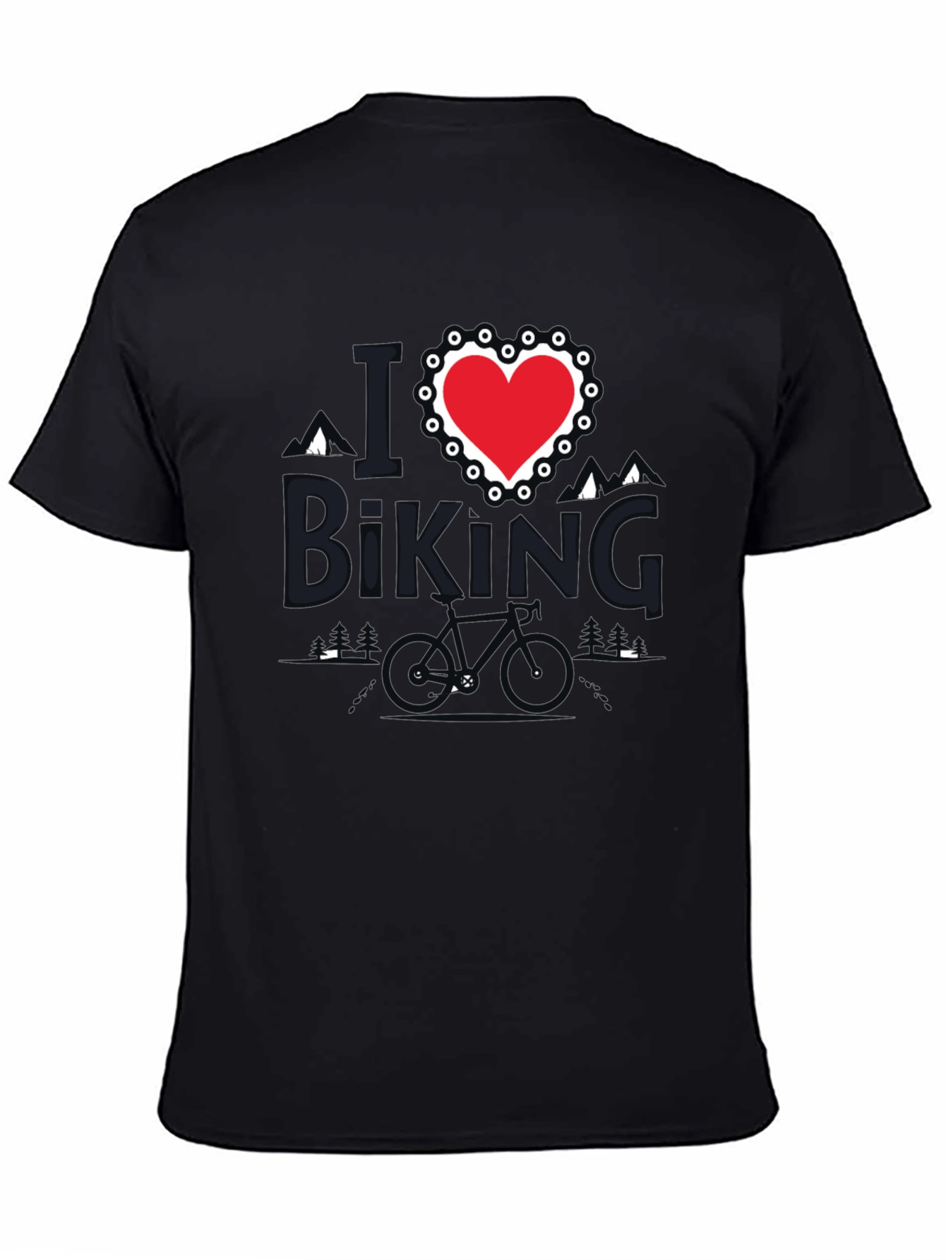 I Love Biking T-Shirt - Mountain Bike Design Tee
