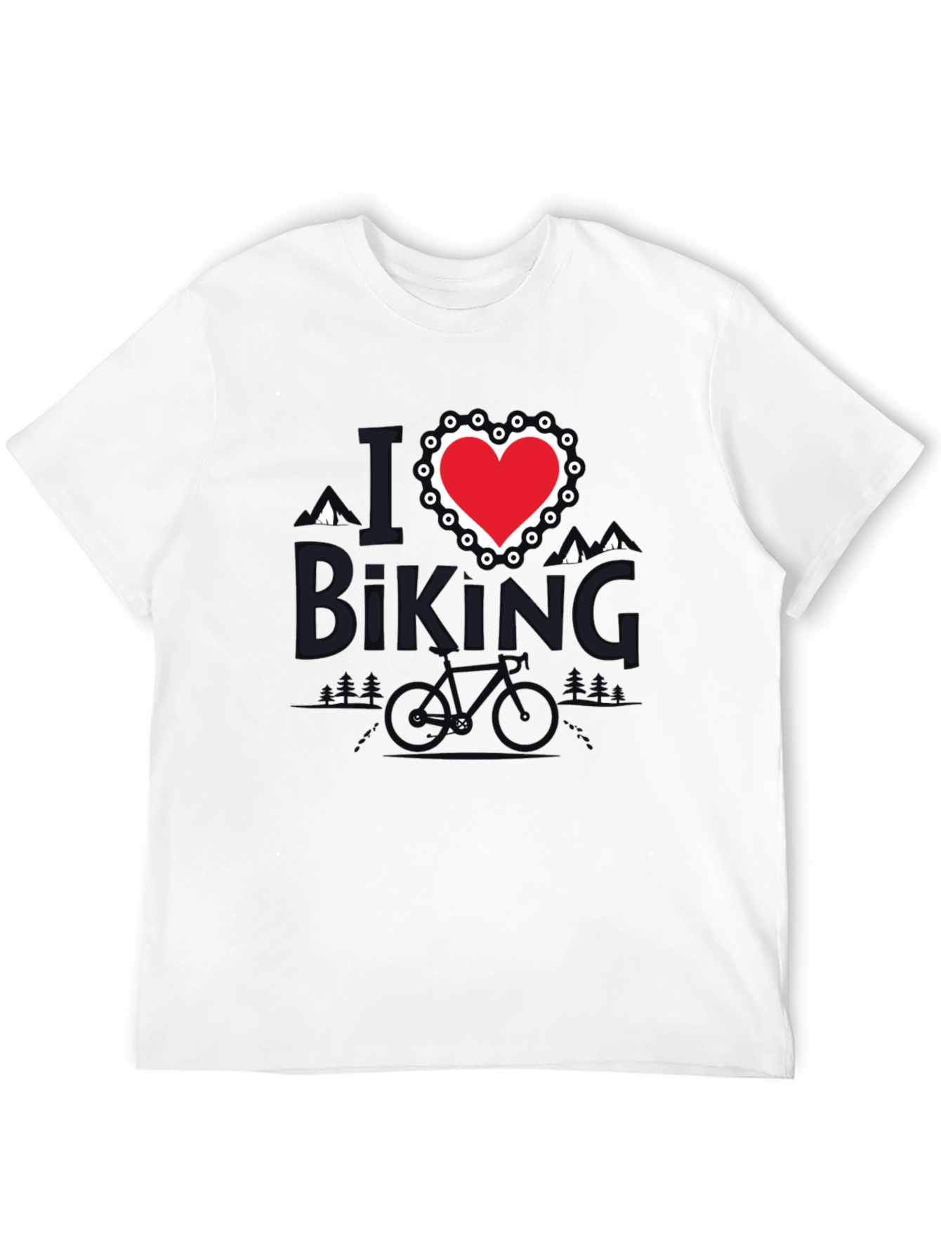 I Love Biking T-Shirt - Mountain Bike Design Tee