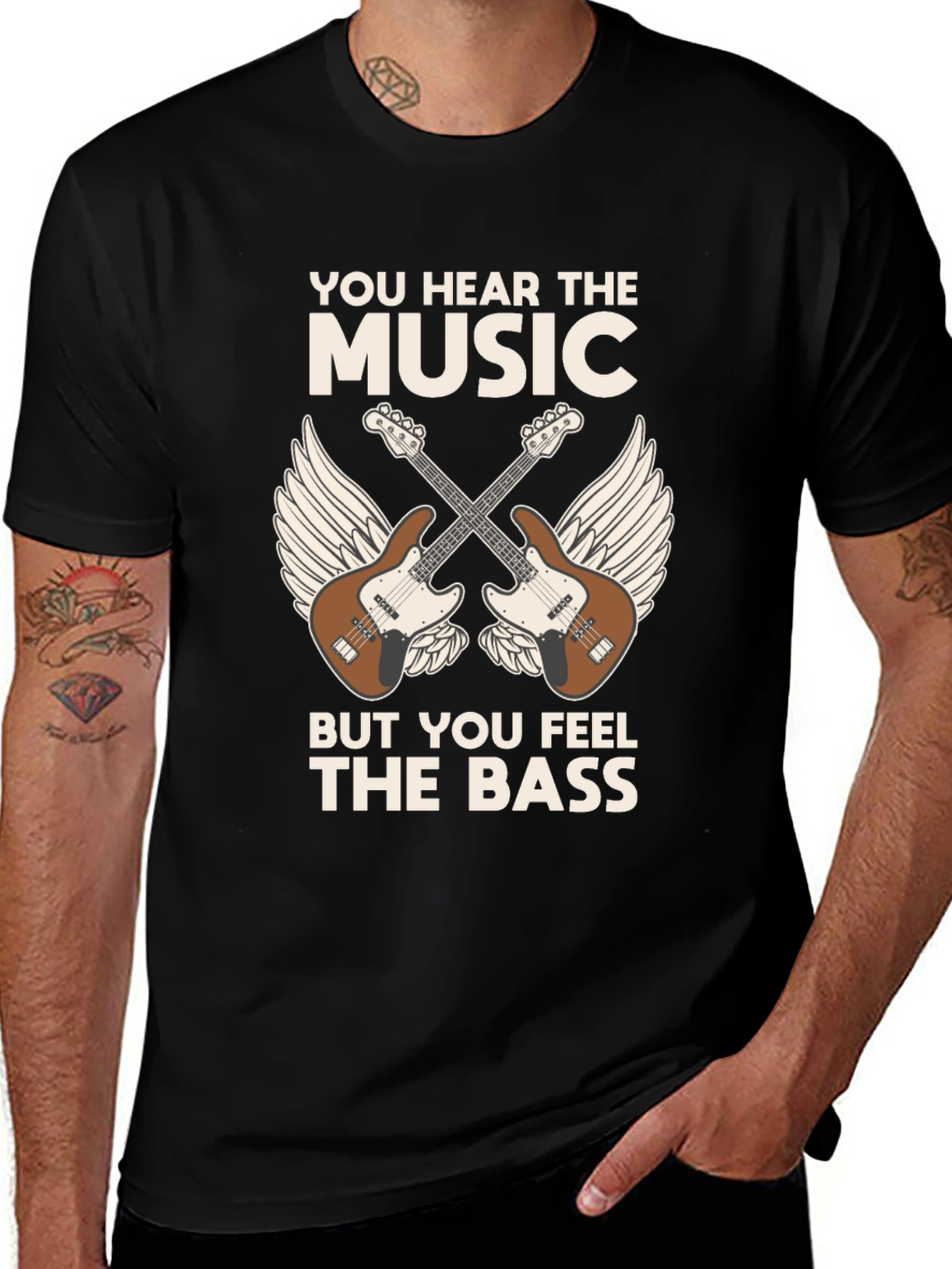 Music Lovers T-Shirt: Hear the Music Feel the Bass