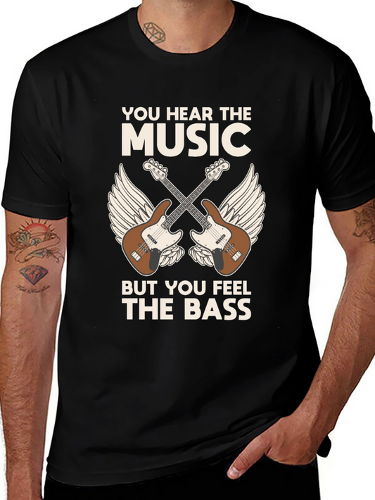 Music Lovers T-Shirt: Hear the Music Feel the Bass