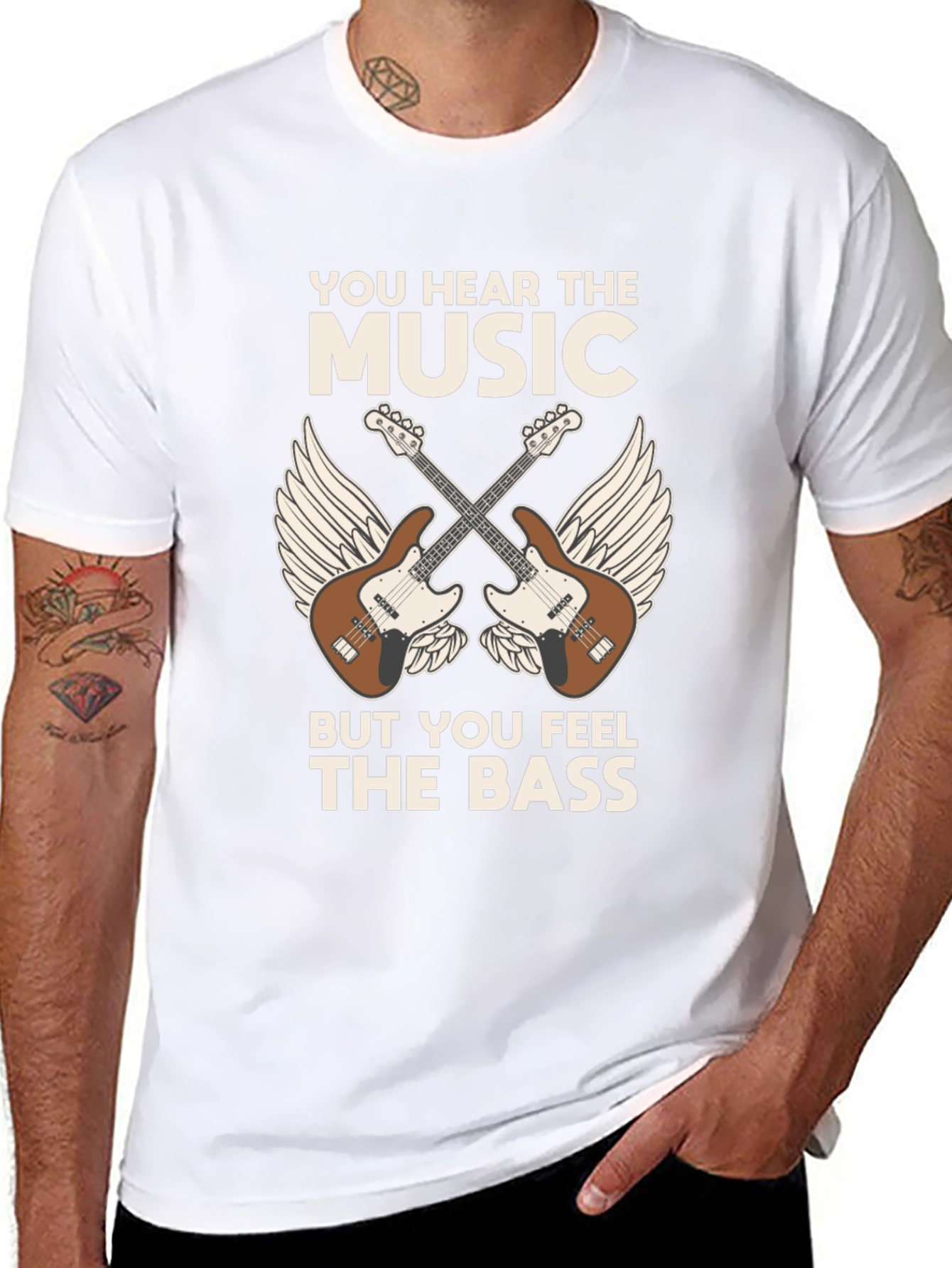 Music Lovers T-Shirt: Hear the Music Feel the Bass