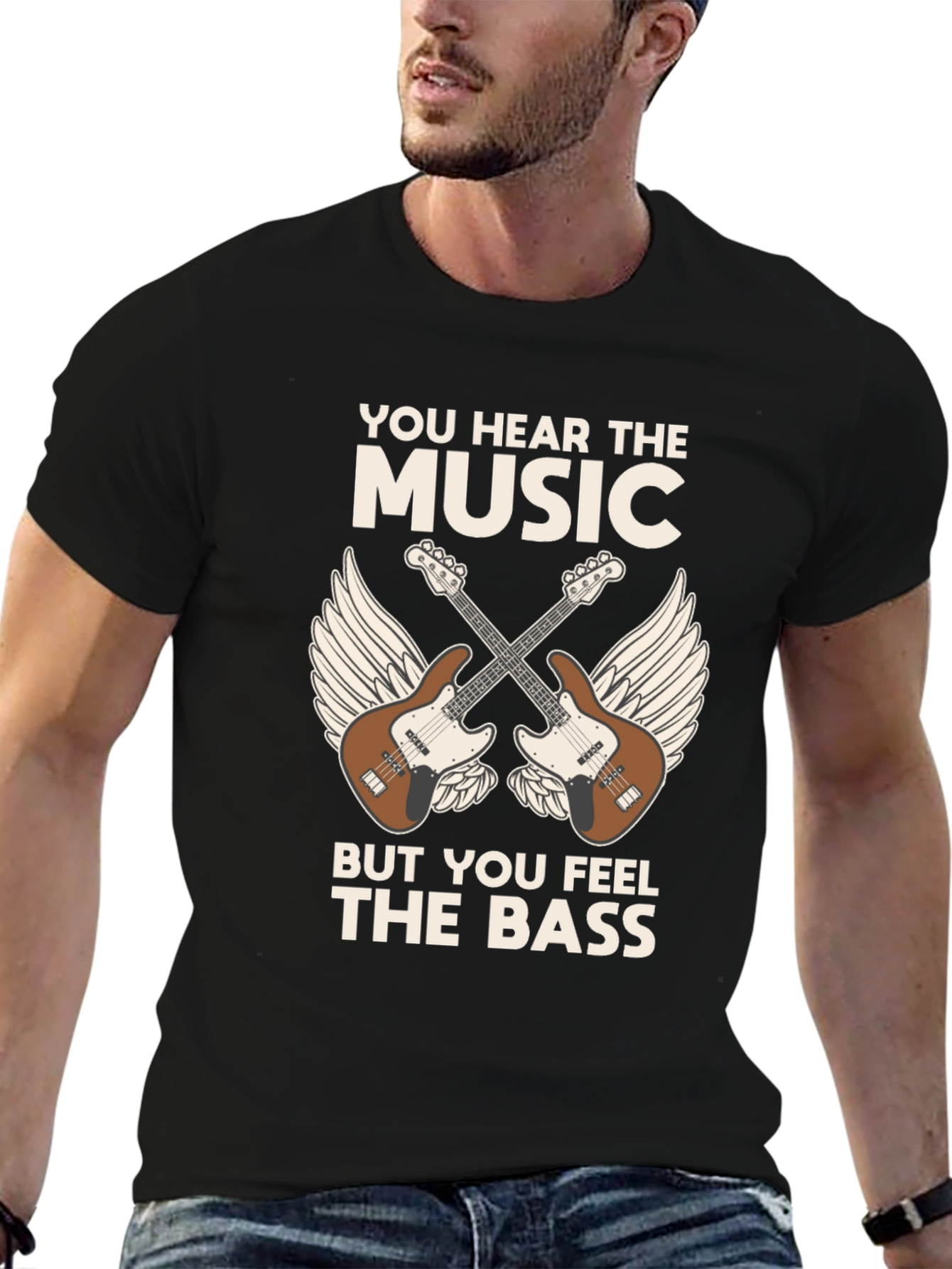 Music Lovers T-Shirt: Hear the Music Feel the Bass