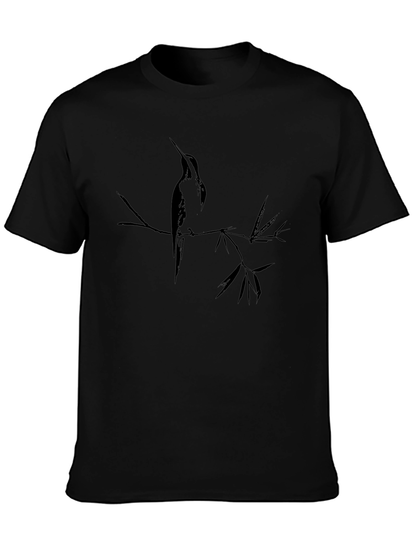 Hummingbird Graphic Tee - Black