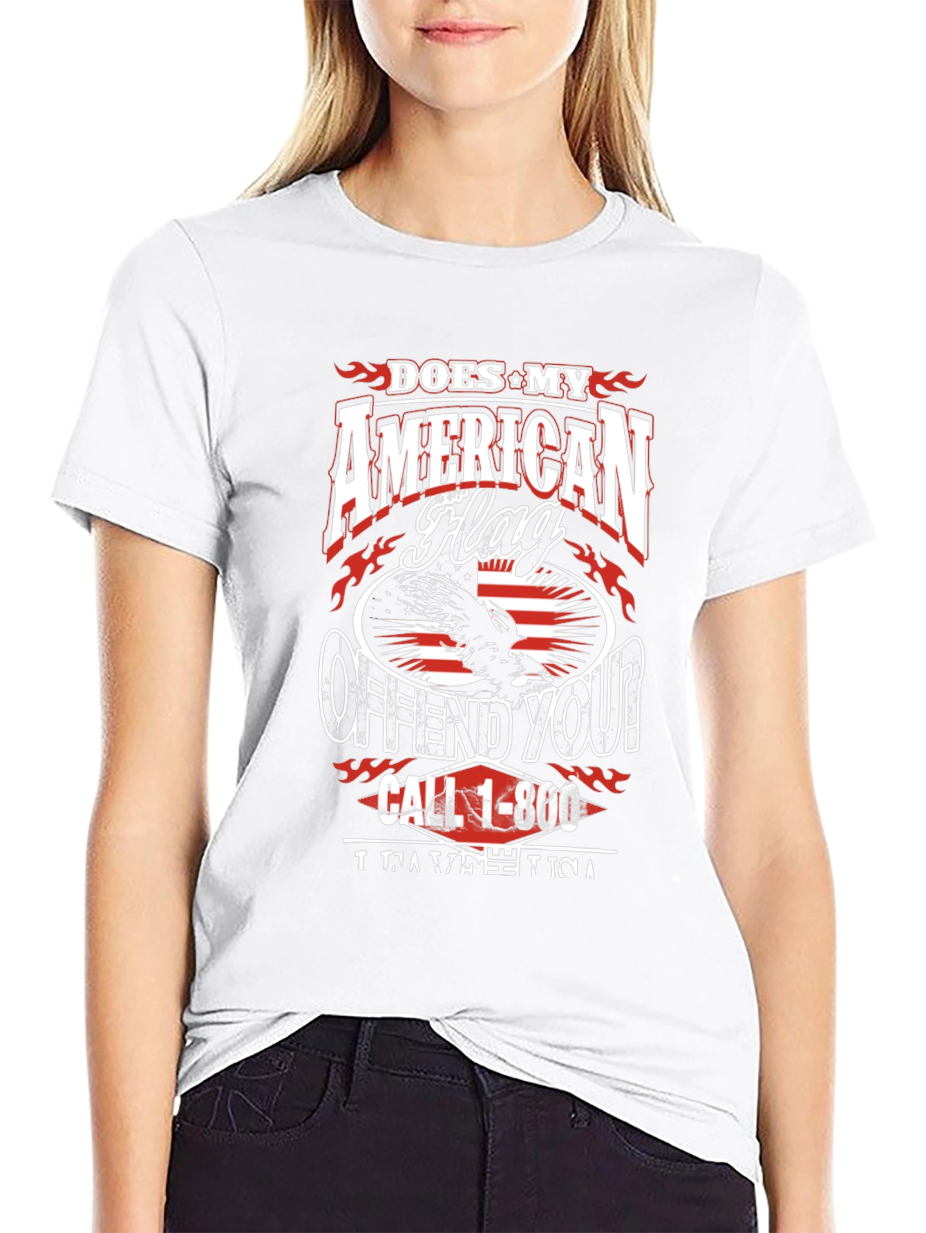Patriotic Offend You? American Flag Graphic Tee