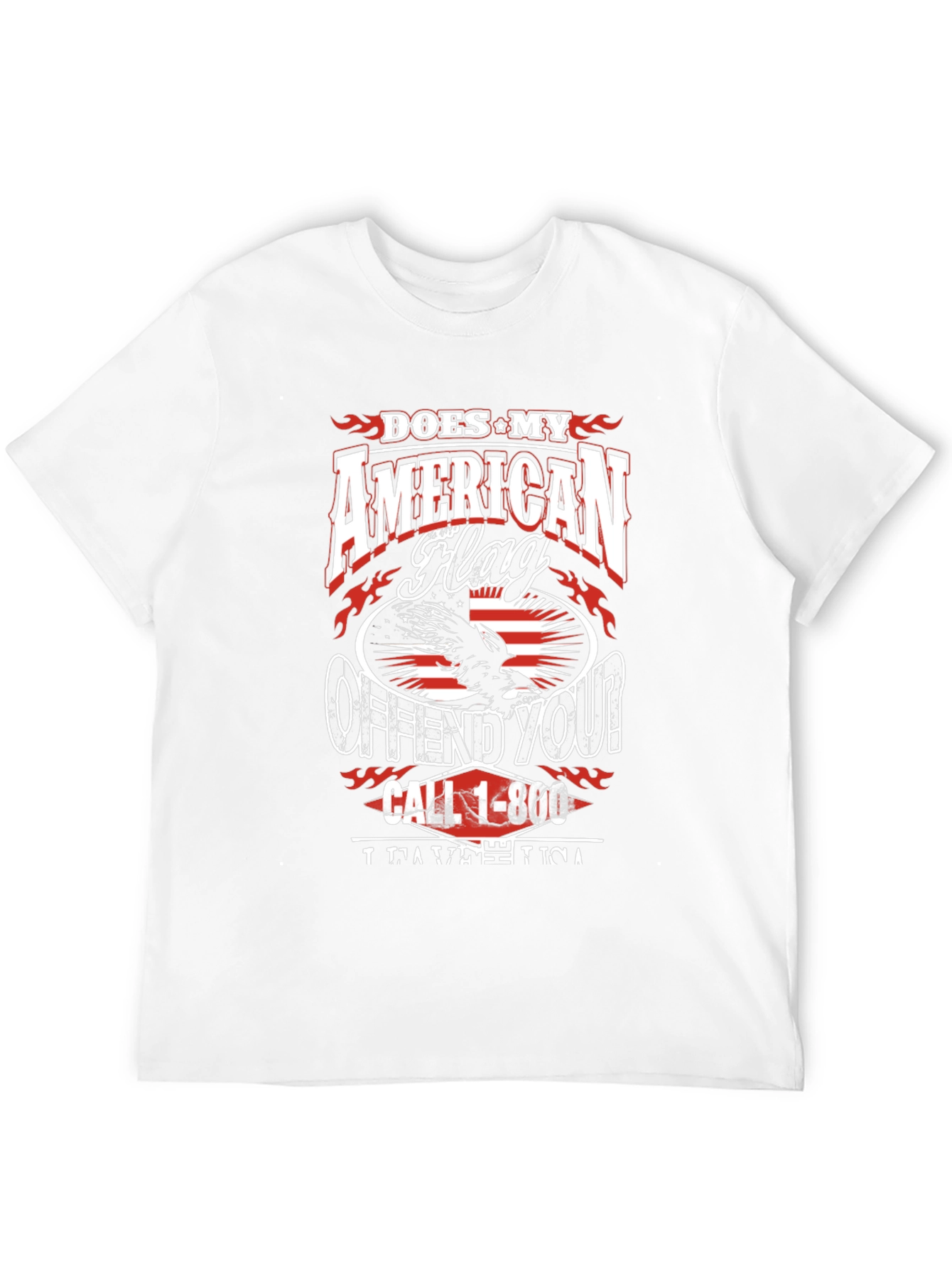Patriotic Offend You? American Flag Graphic Tee