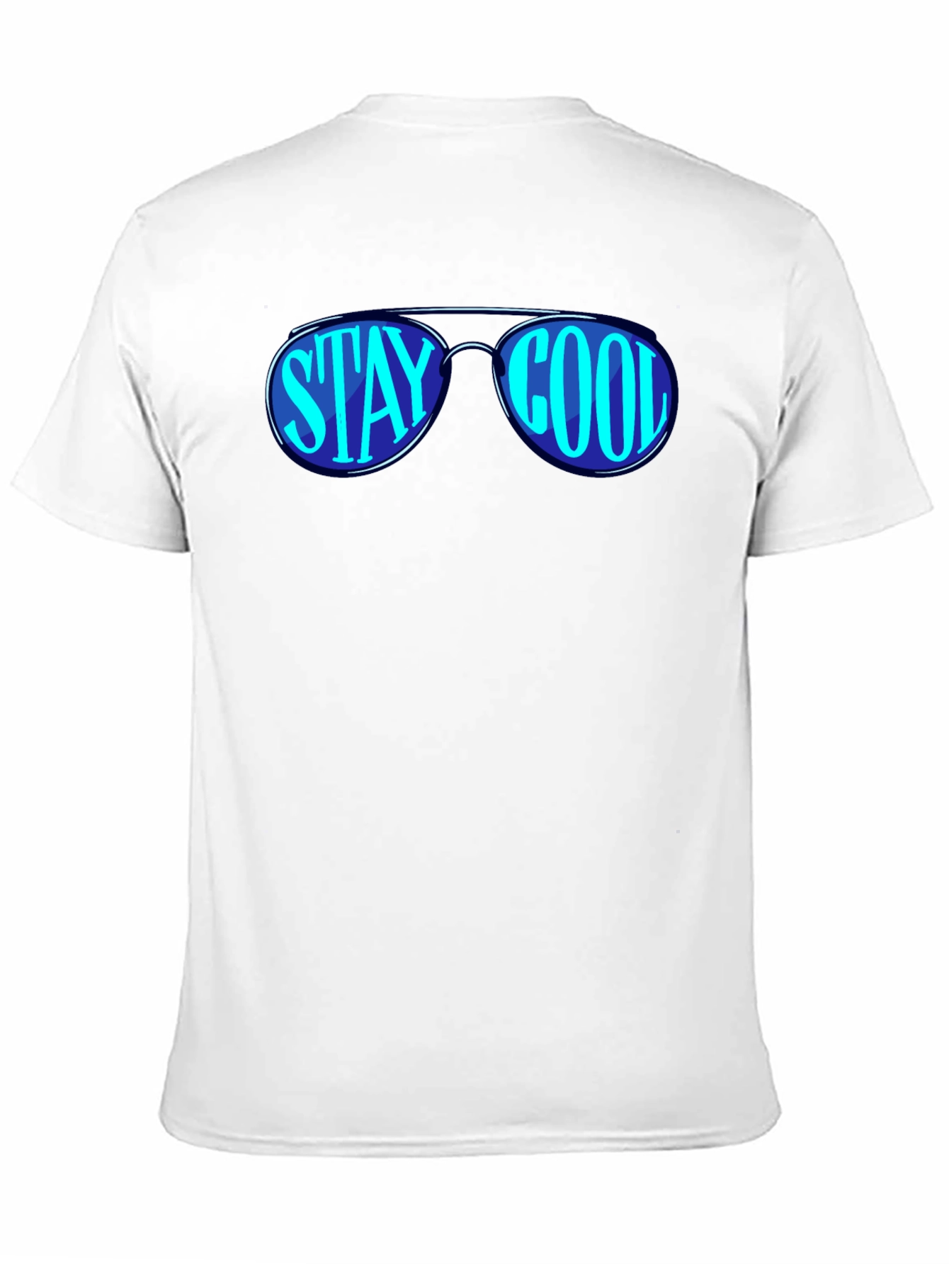 Stay Cool Sunglasses Graphic Black T-Shirt
