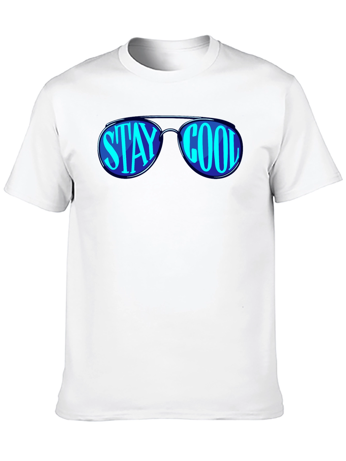 Stay Cool Sunglasses Graphic Black T-Shirt