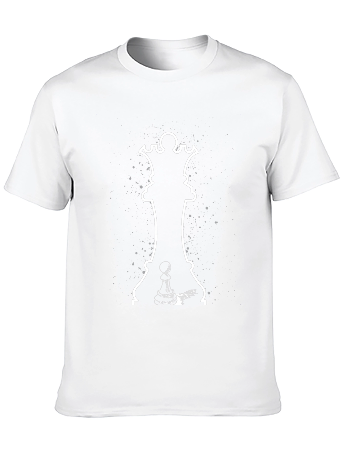 Chess Queen & Pawn Graphic T-Shirt