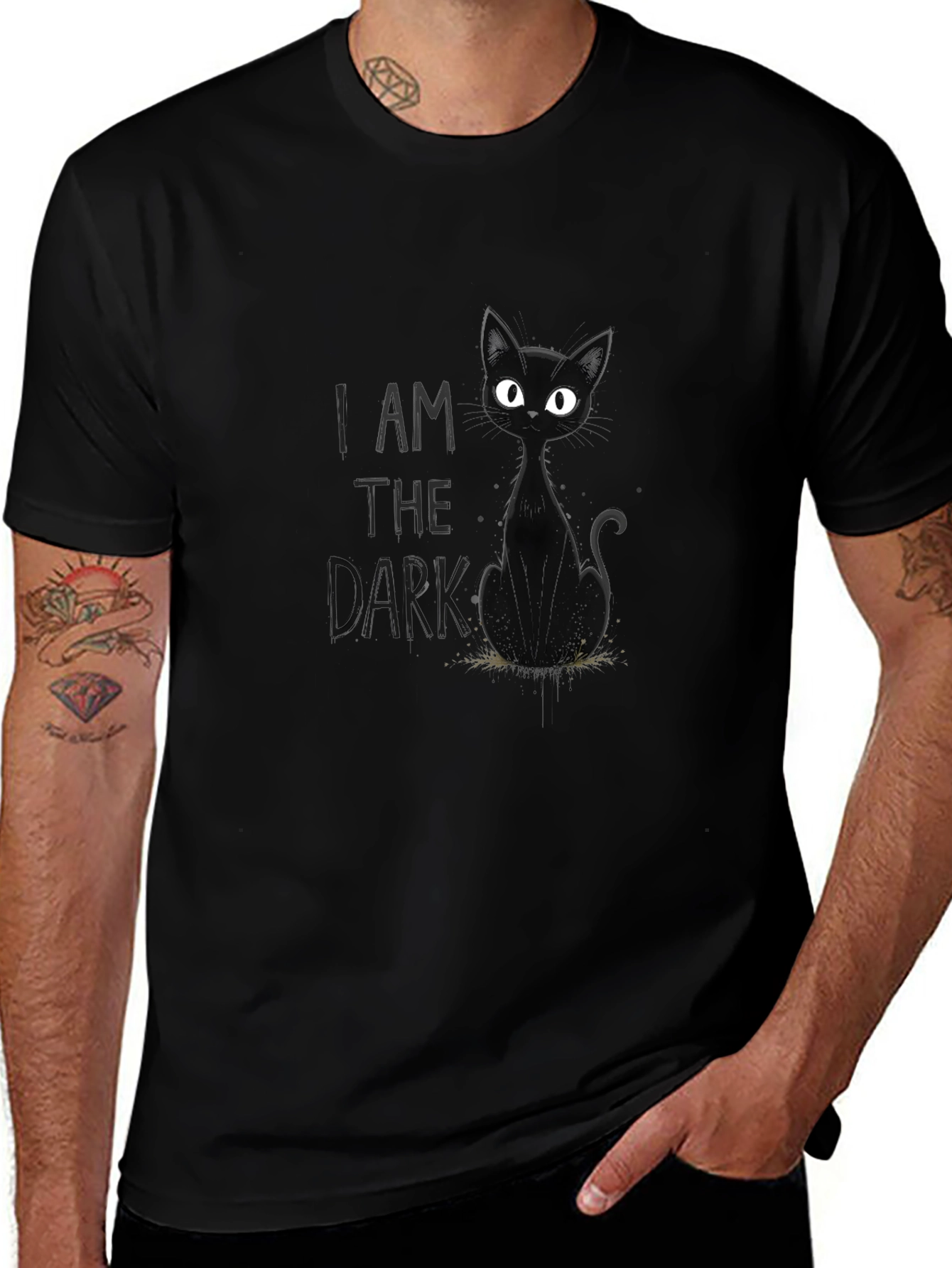 I Am The Dark Black Cat T-Shirt