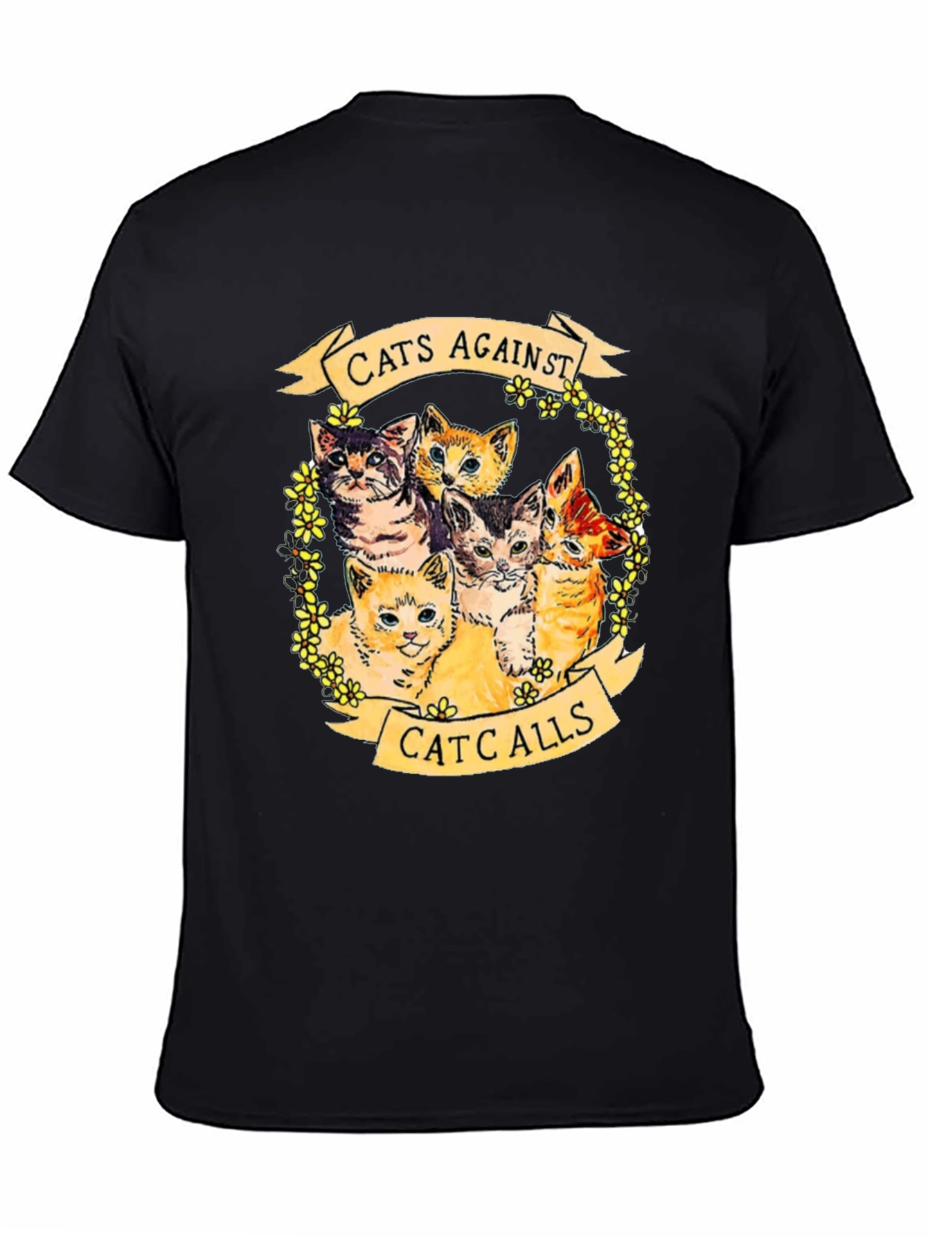 Cats Against Catcalls Graphic T-Shirt