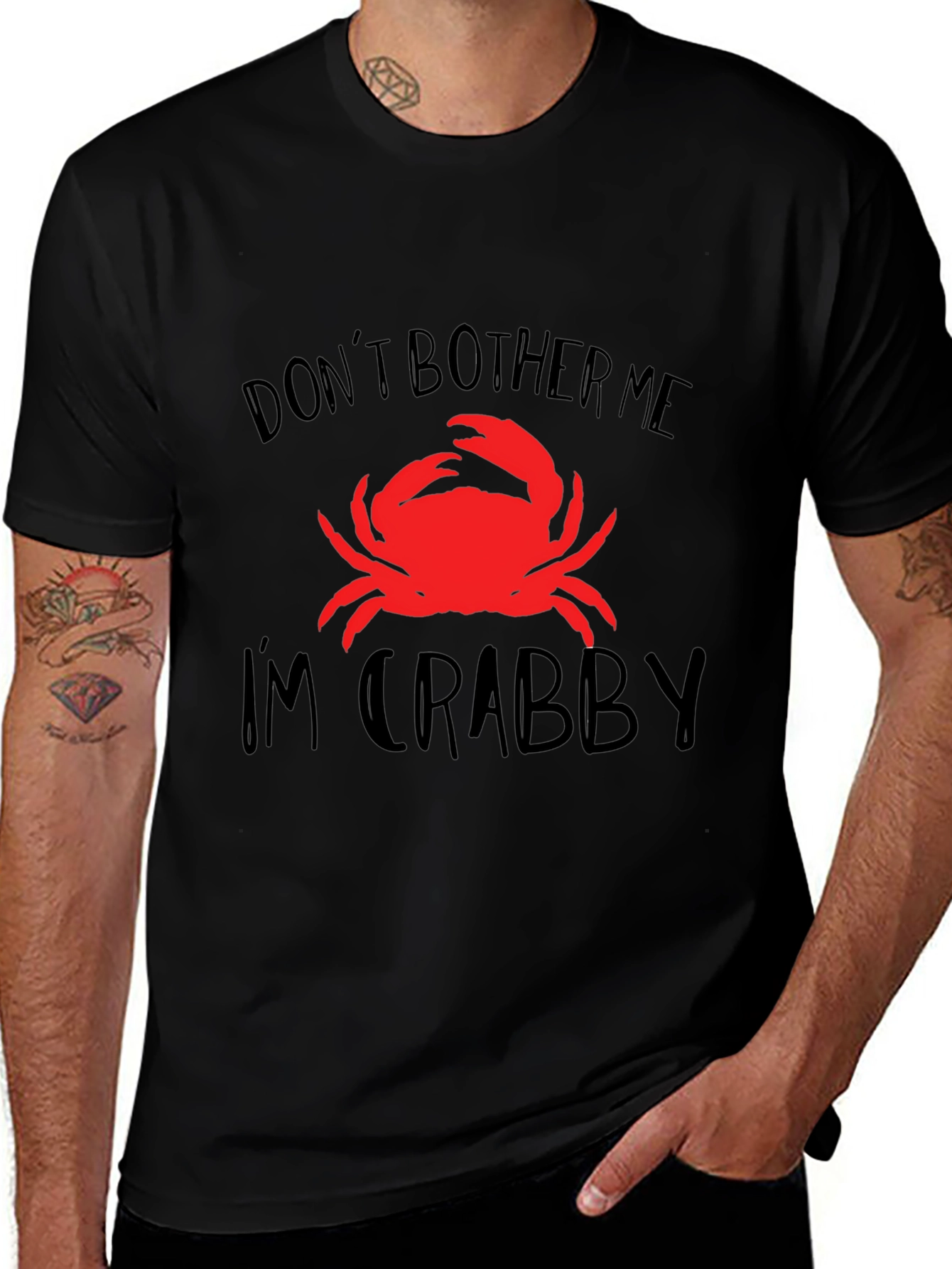 Crabby Graphic Tee - Dont Bother Me Crab Shirt