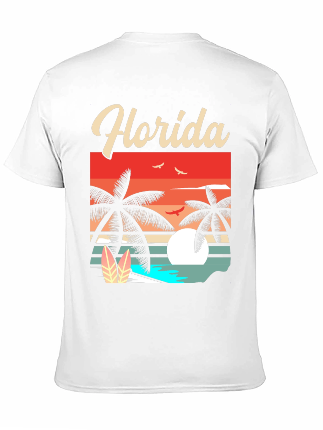 Florida Retro Sunset Palm T-Shirt