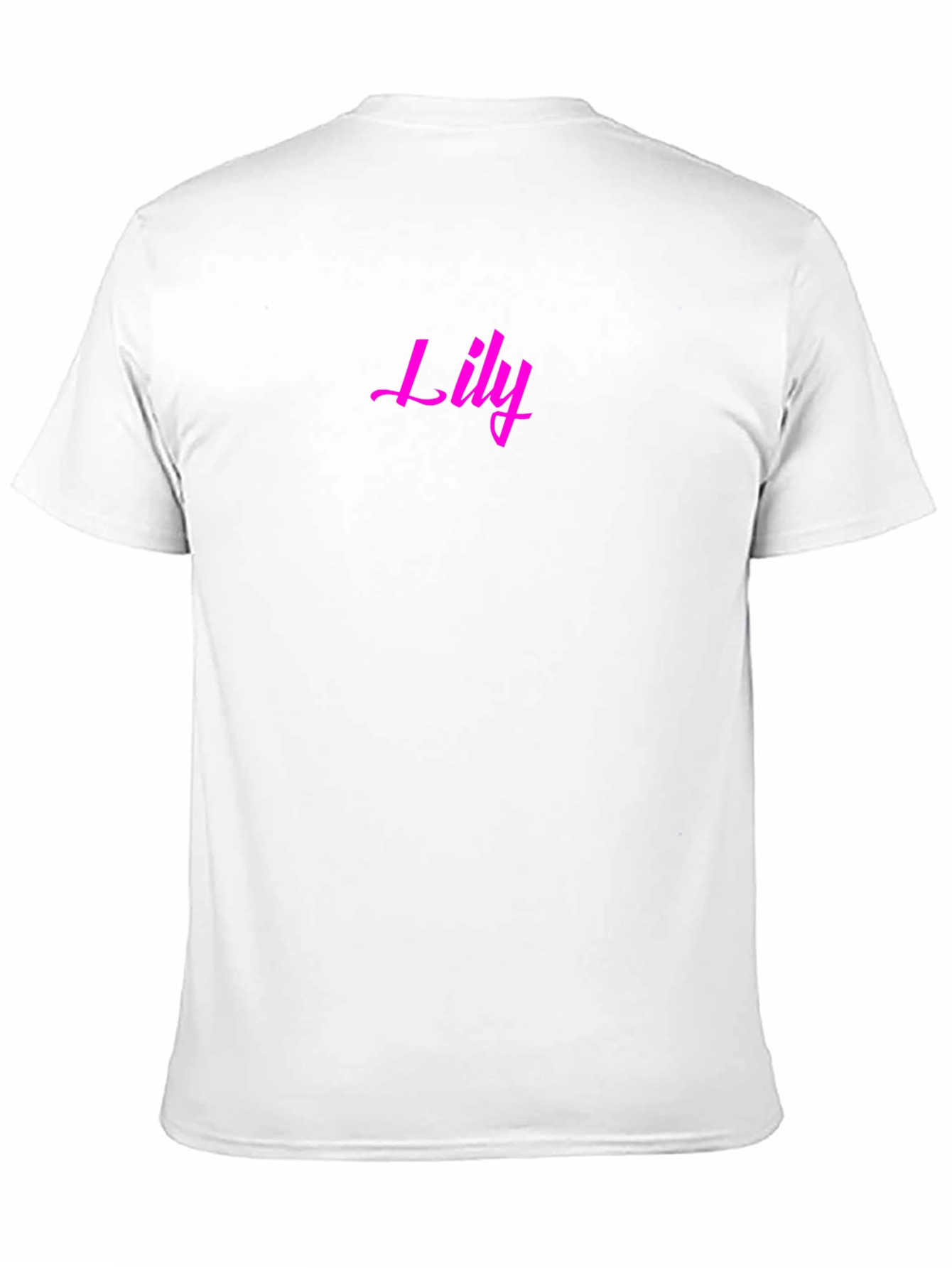 Lily Pink Text Black T-Shirt